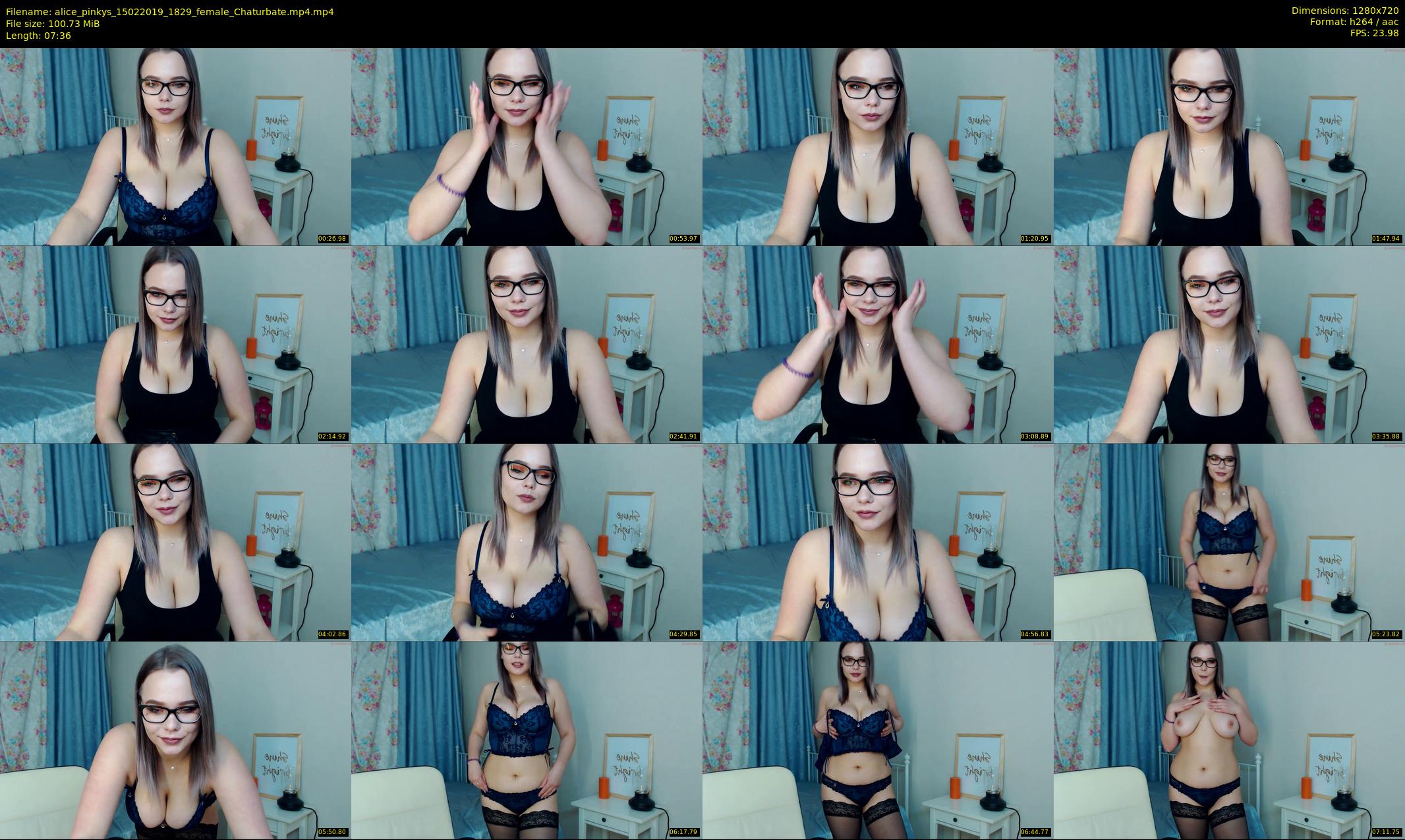 alice_pinkys — 8 minute Chaturbate female cam show recording, 720p, Feb 15, 2019