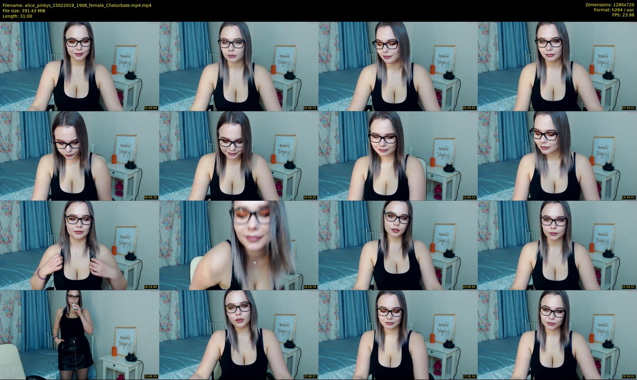 alice_pinkys — 31 minute Chaturbate female cam show recording, 720p, Feb 15, 2019