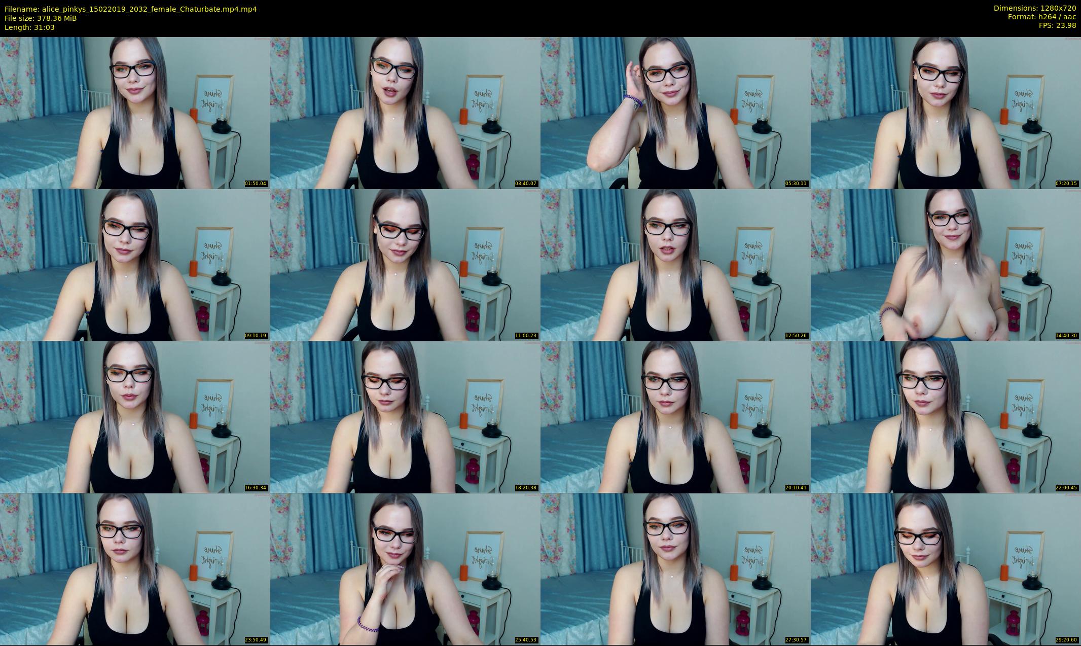 alice_pinkys — 32 minute Chaturbate female cam show recording, 720p, Feb 15, 2019