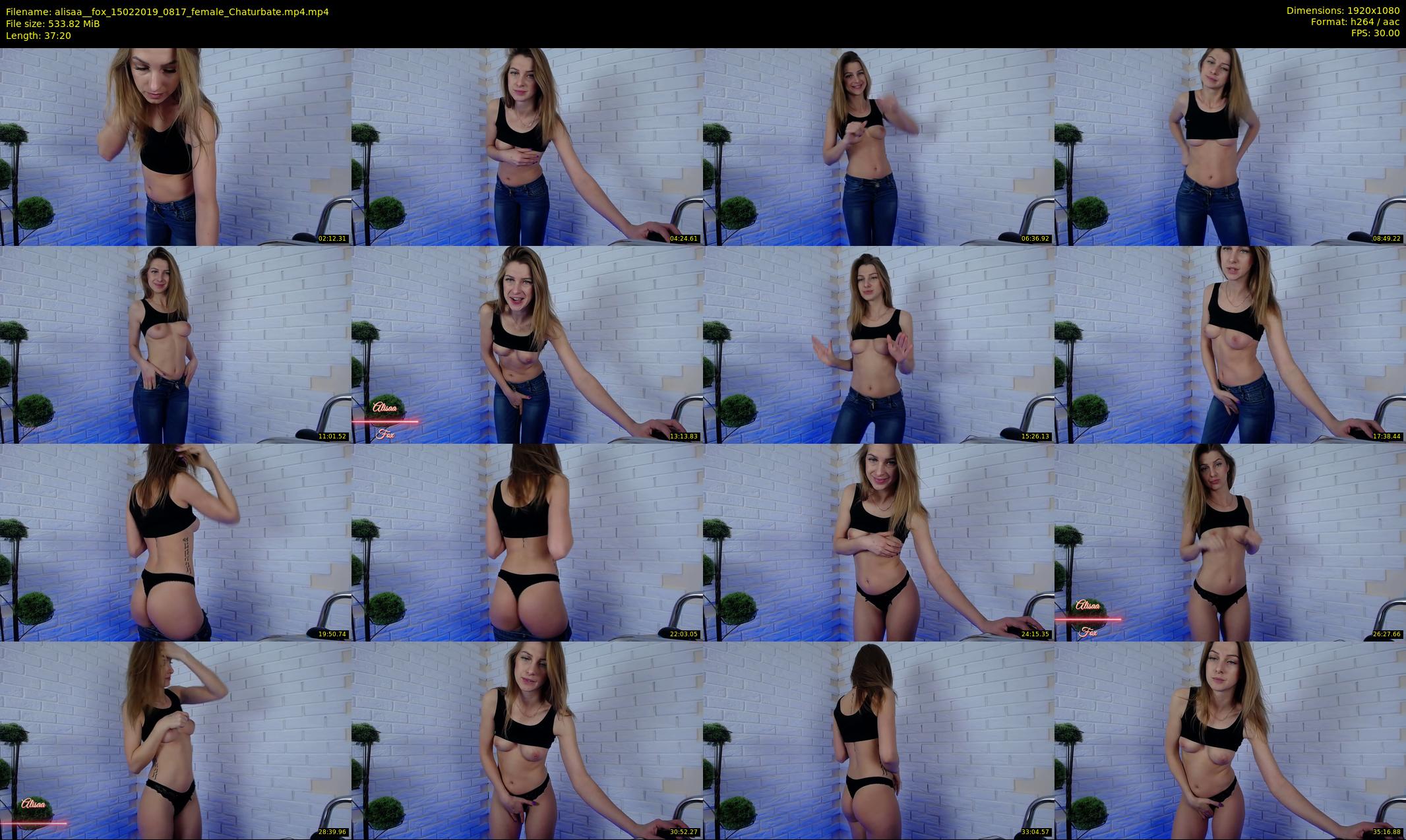 alisaa__fox — 38 minute Chaturbate female cam show recording, 1080p, Feb 15, 2019