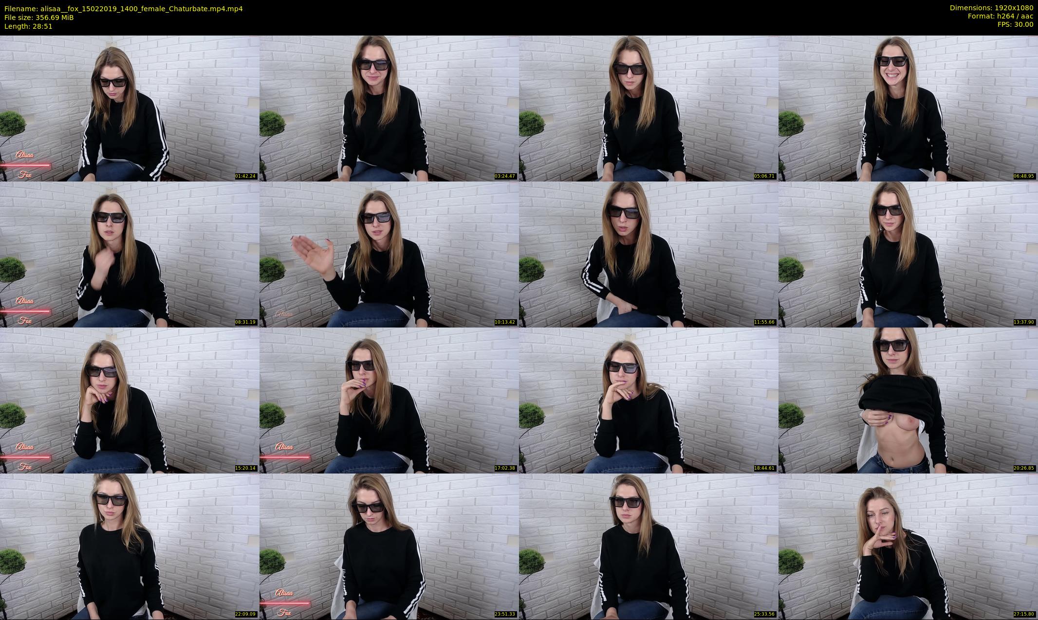 alisaa__fox — 29 minute Chaturbate female cam show recording, 1080p, Feb 15, 2019