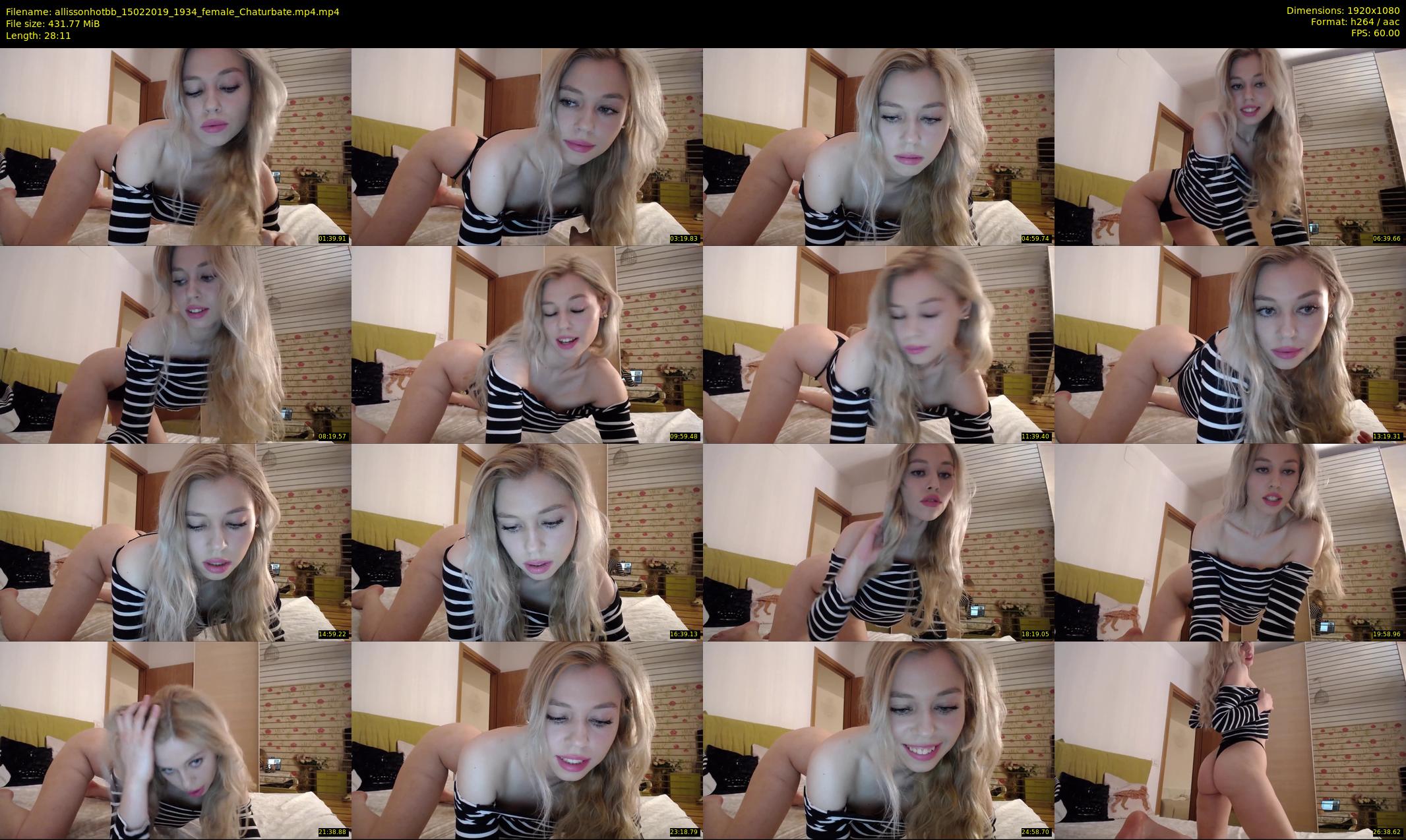 allissonhotbb — 29 minute Chaturbate female cam show recording, 1080p, Feb 15, 2019