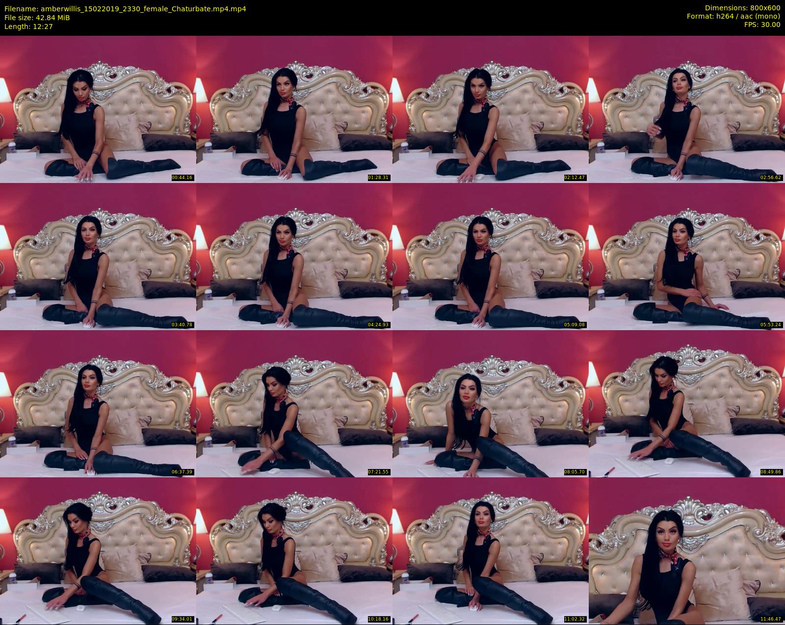 amberwillis — 13 minute Chaturbate female cam show recording, 480p, Feb 15, 2019