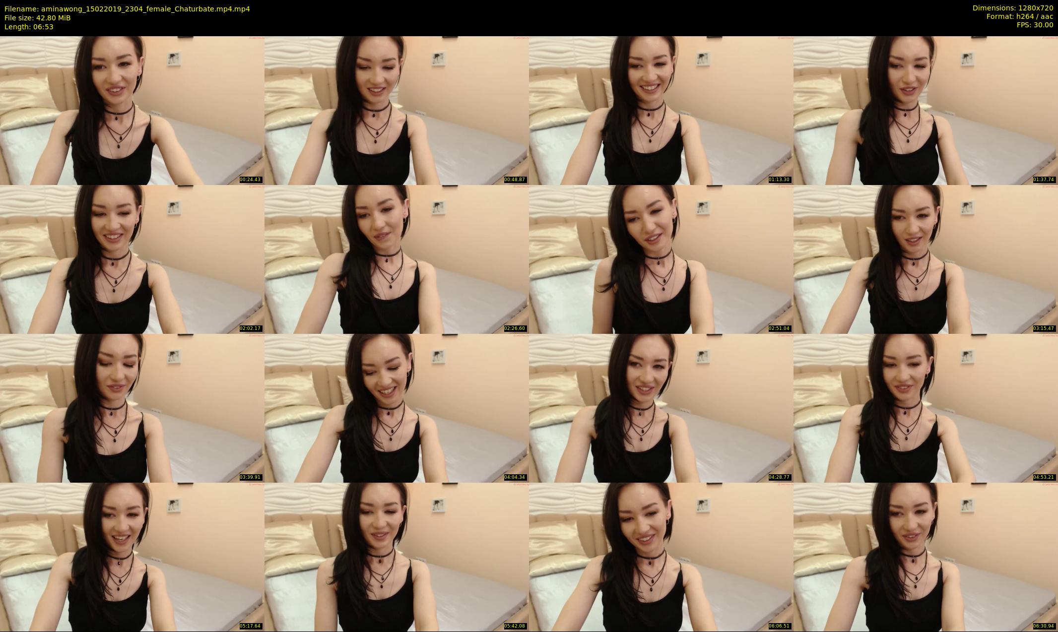 aminawong — 7 minute Chaturbate female cam show recording, 720p, Feb 15, 2019