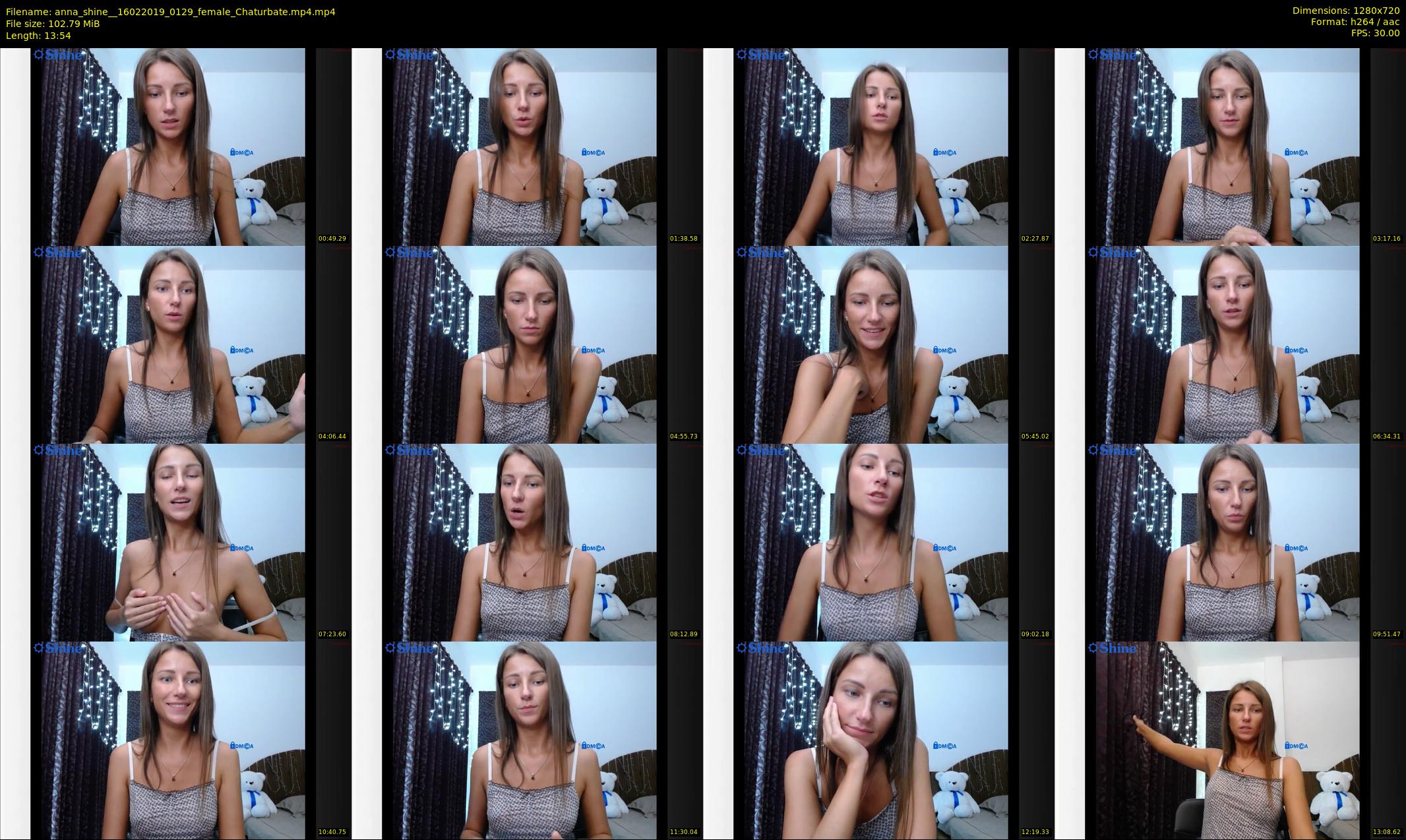 anna_shine_ — 14 minute Chaturbate female cam show recording, 720p, Feb 16, 2019