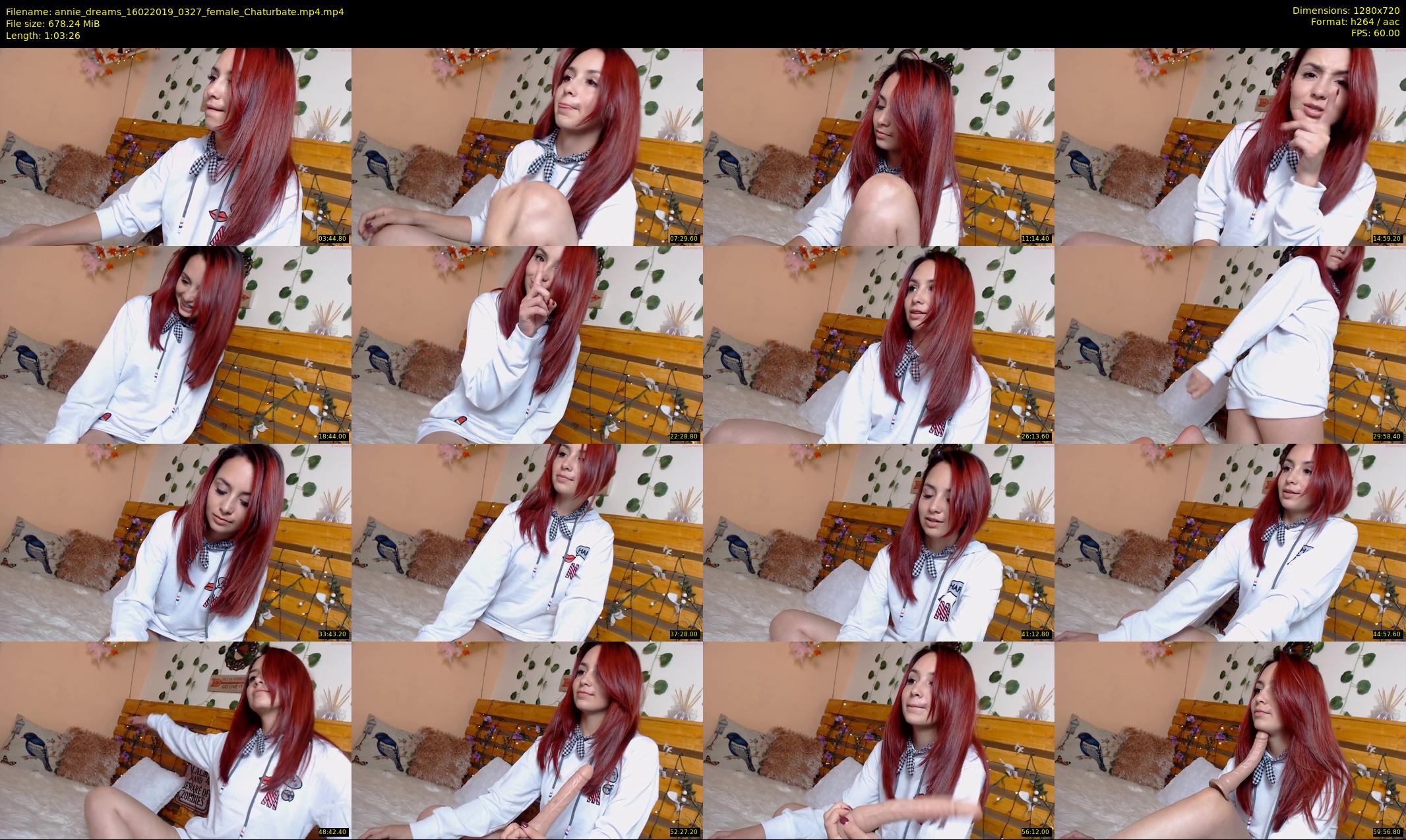 annie_dreams — 64 minute Chaturbate female cam show recording, 720p, Feb 16, 2019