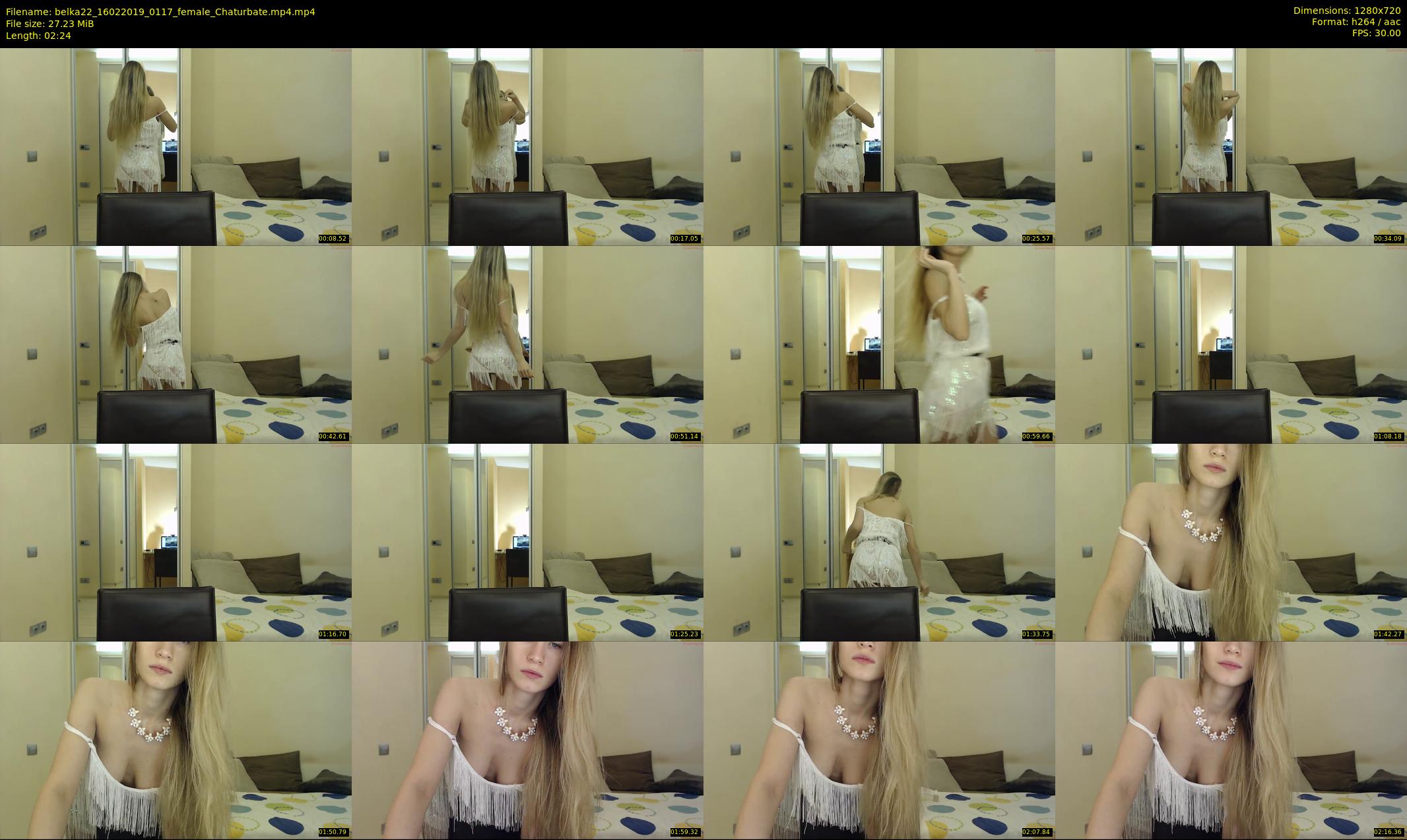 belka22 — 3 minute Chaturbate female cam show recording, 720p, Feb 16, 2019