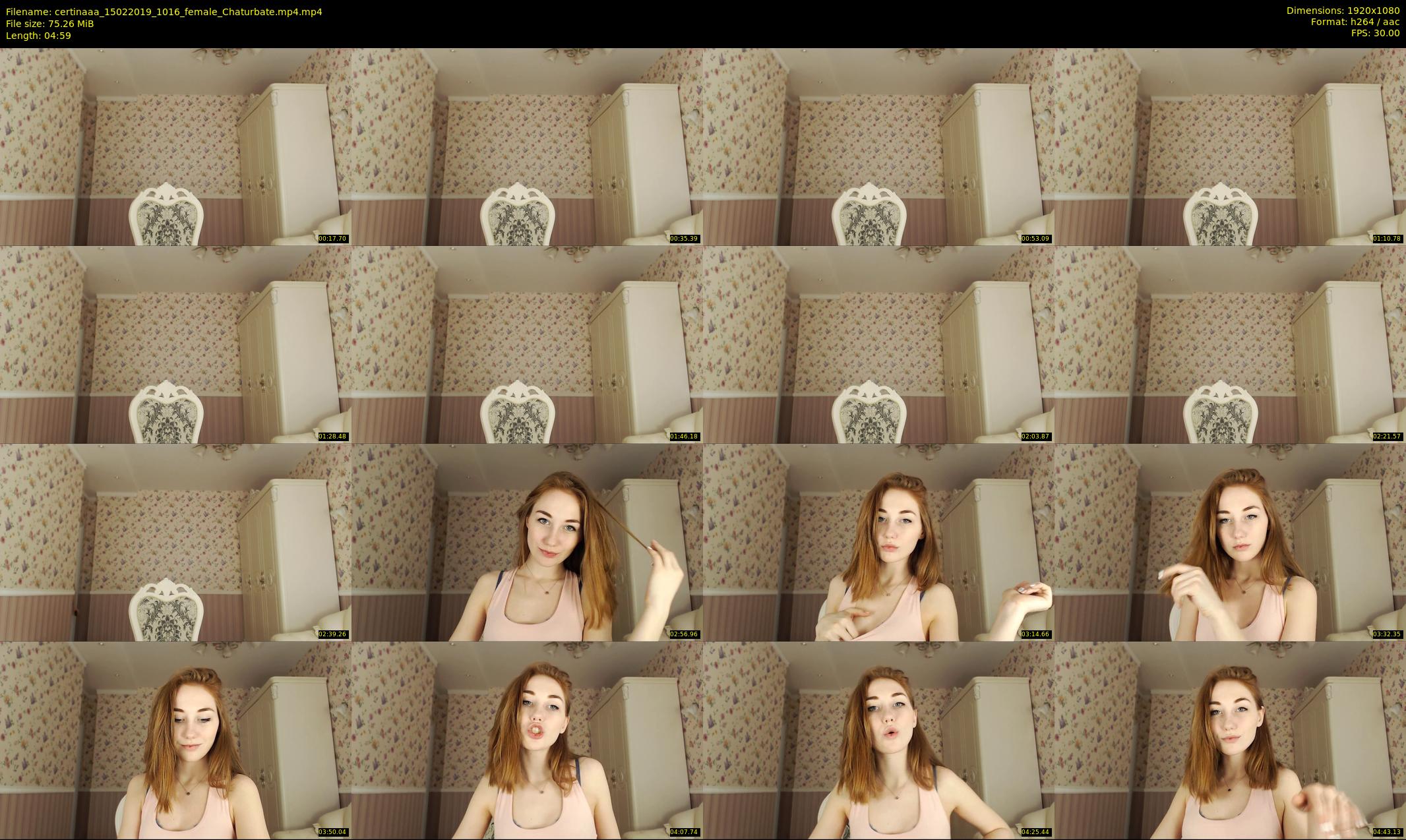 certinaaa — 5 minute Chaturbate female cam show recording, 1080p, Feb 15, 2019