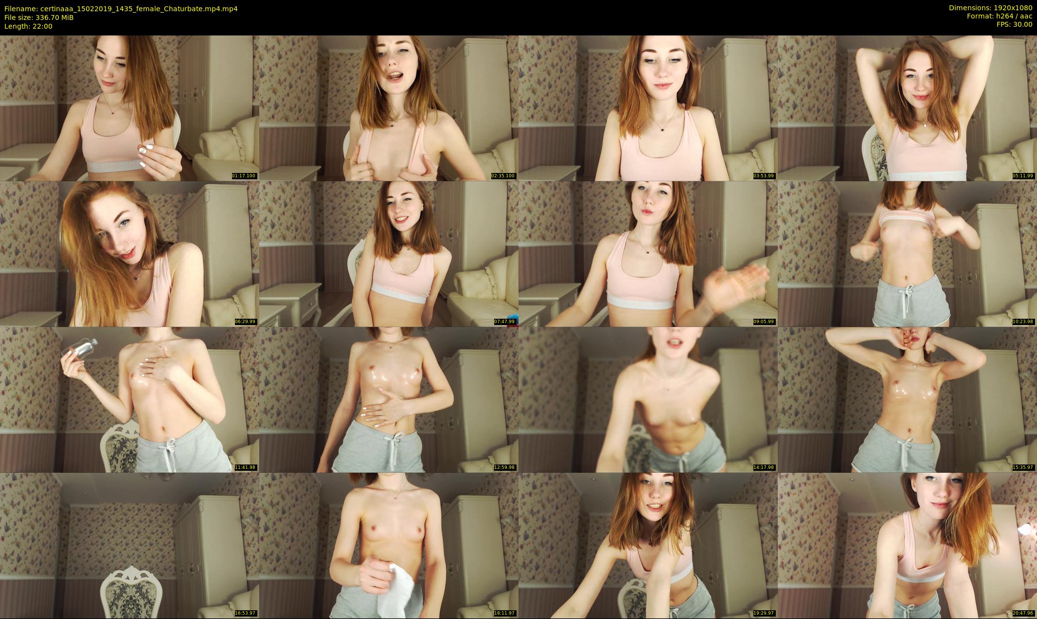 certinaaa — 22 minute Chaturbate female cam show recording, 1080p, Feb 15, 2019