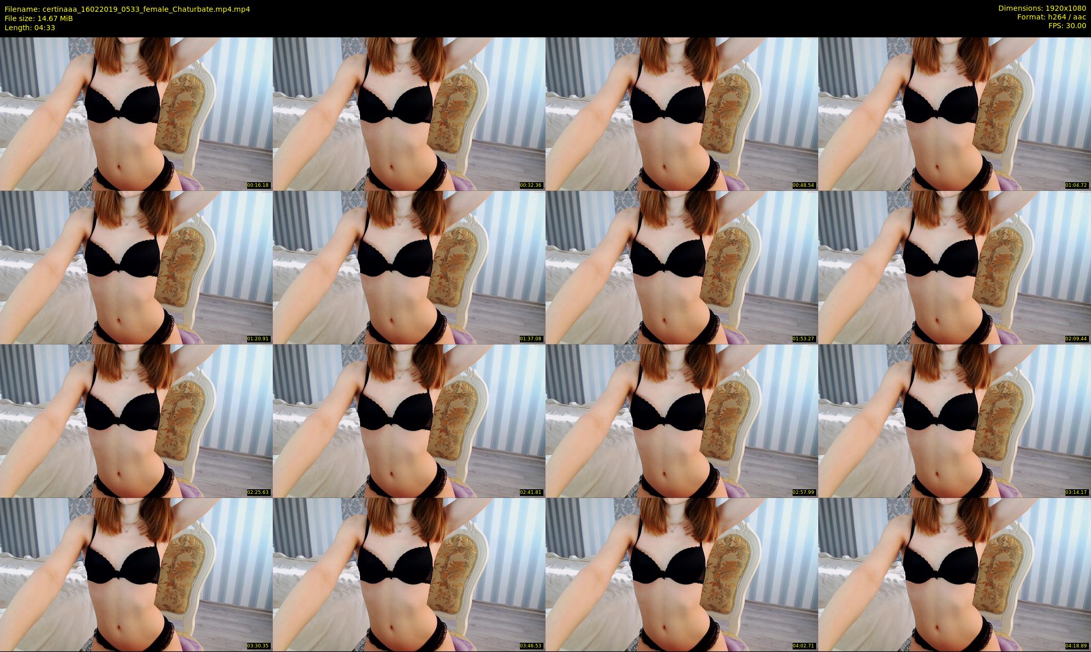 certinaaa — 5 minute Chaturbate female cam show recording, 1080p, Feb 16, 2019