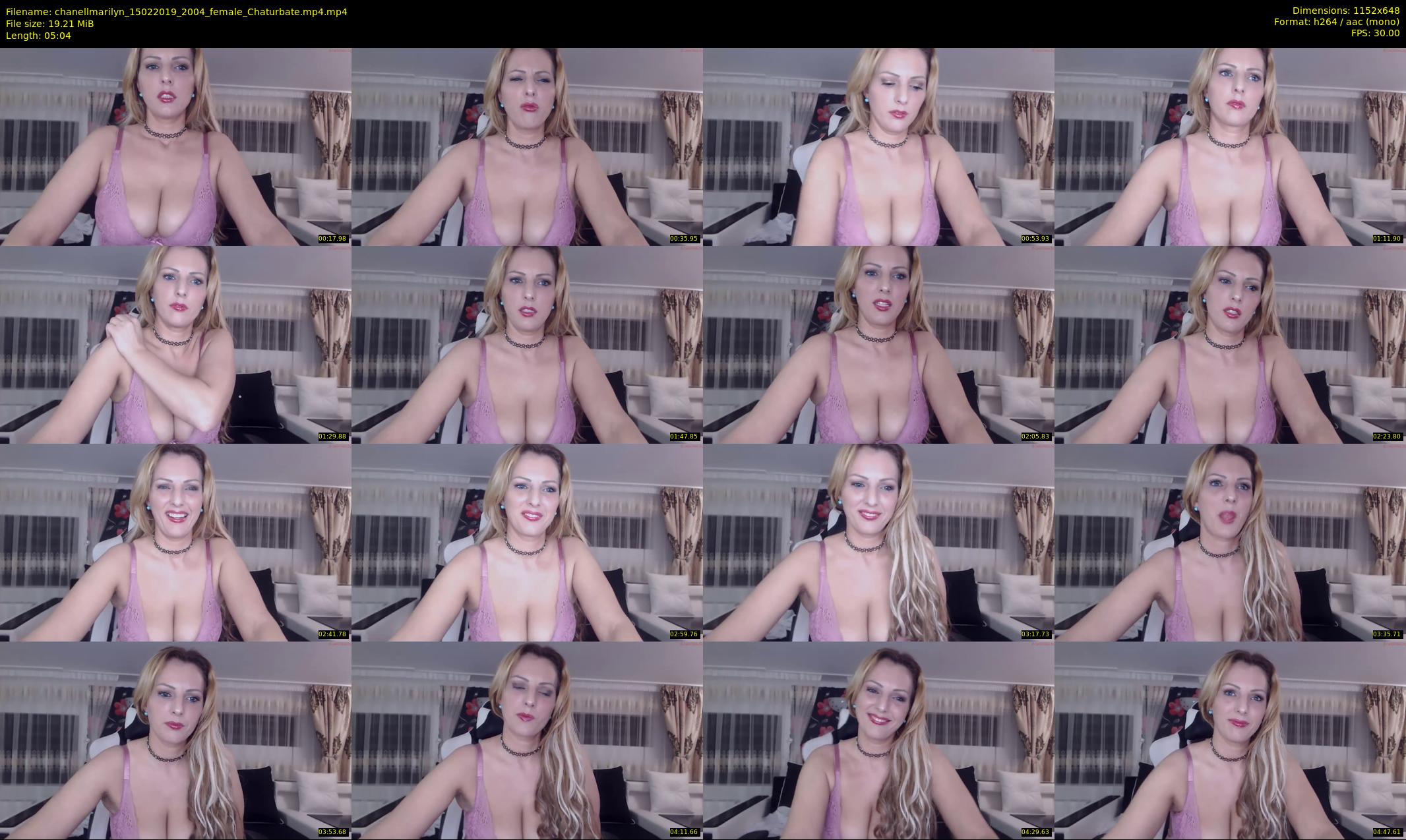chanellmarilyn — 6 minute Chaturbate female cam show recording, 480p, Feb 15, 2019