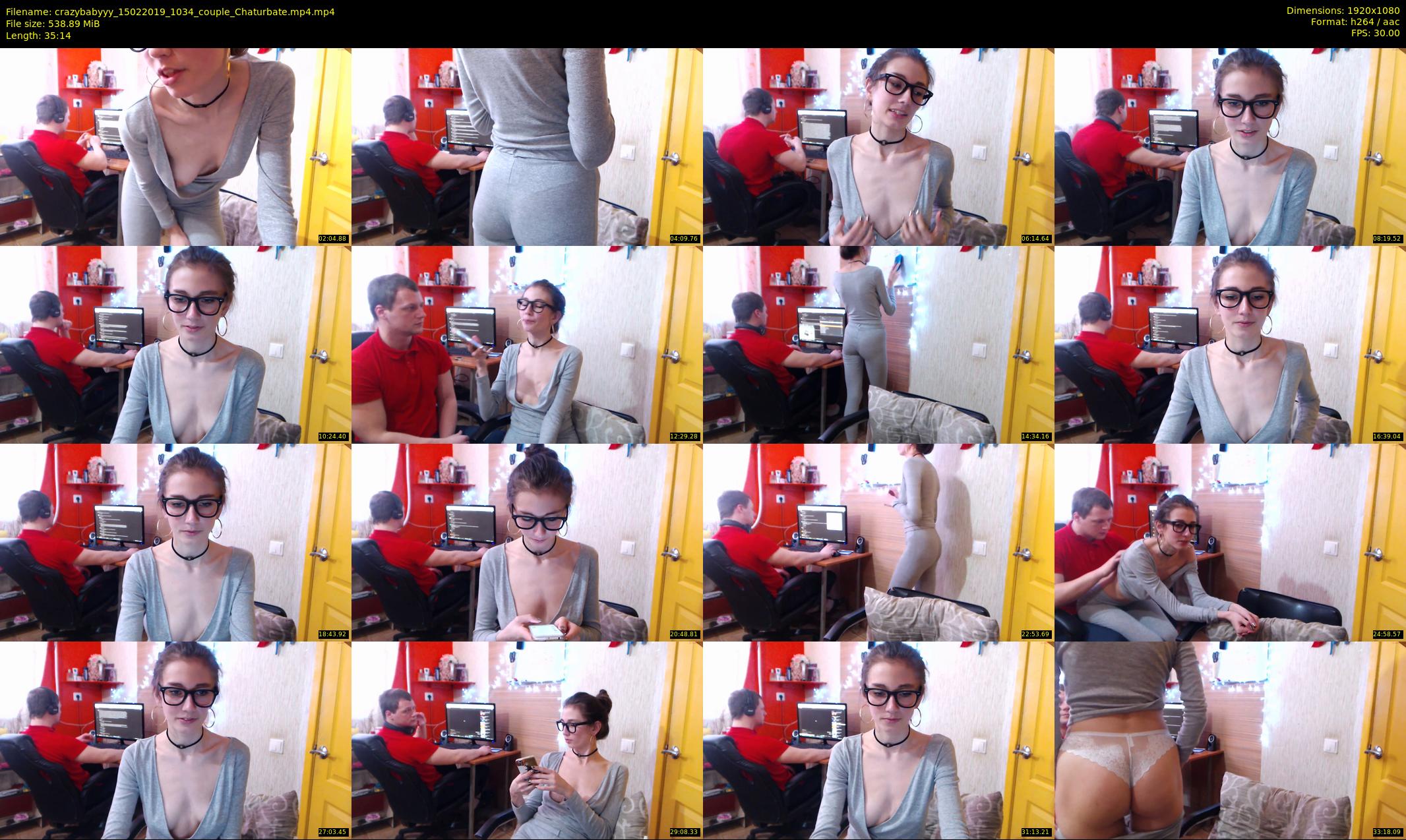 crazybabyyy — 36 minute Chaturbate couple cam show recording, 1080p, Feb 15, 2019