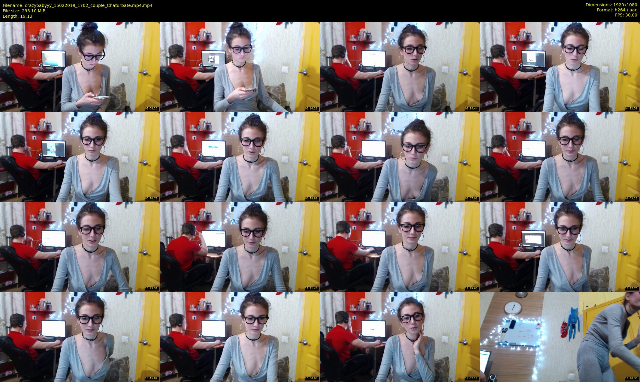 crazybabyyy — 20 minute Chaturbate couple cam show recording, 1080p, Feb 15, 2019