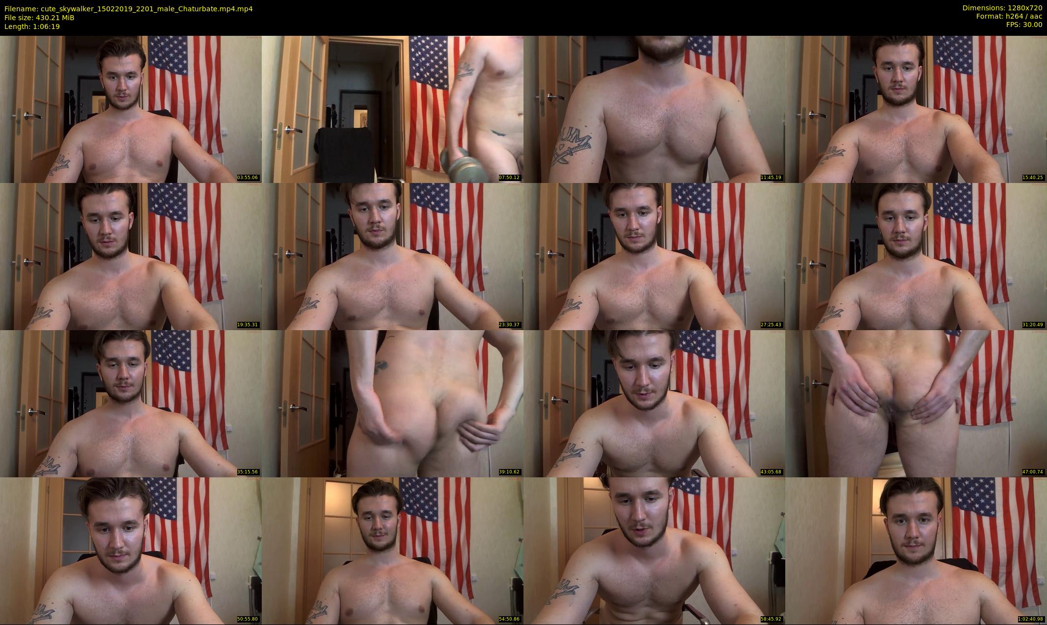 cute_skywalker — 67 minute Chaturbate male cam show recording, 720p, Feb 15, 2019