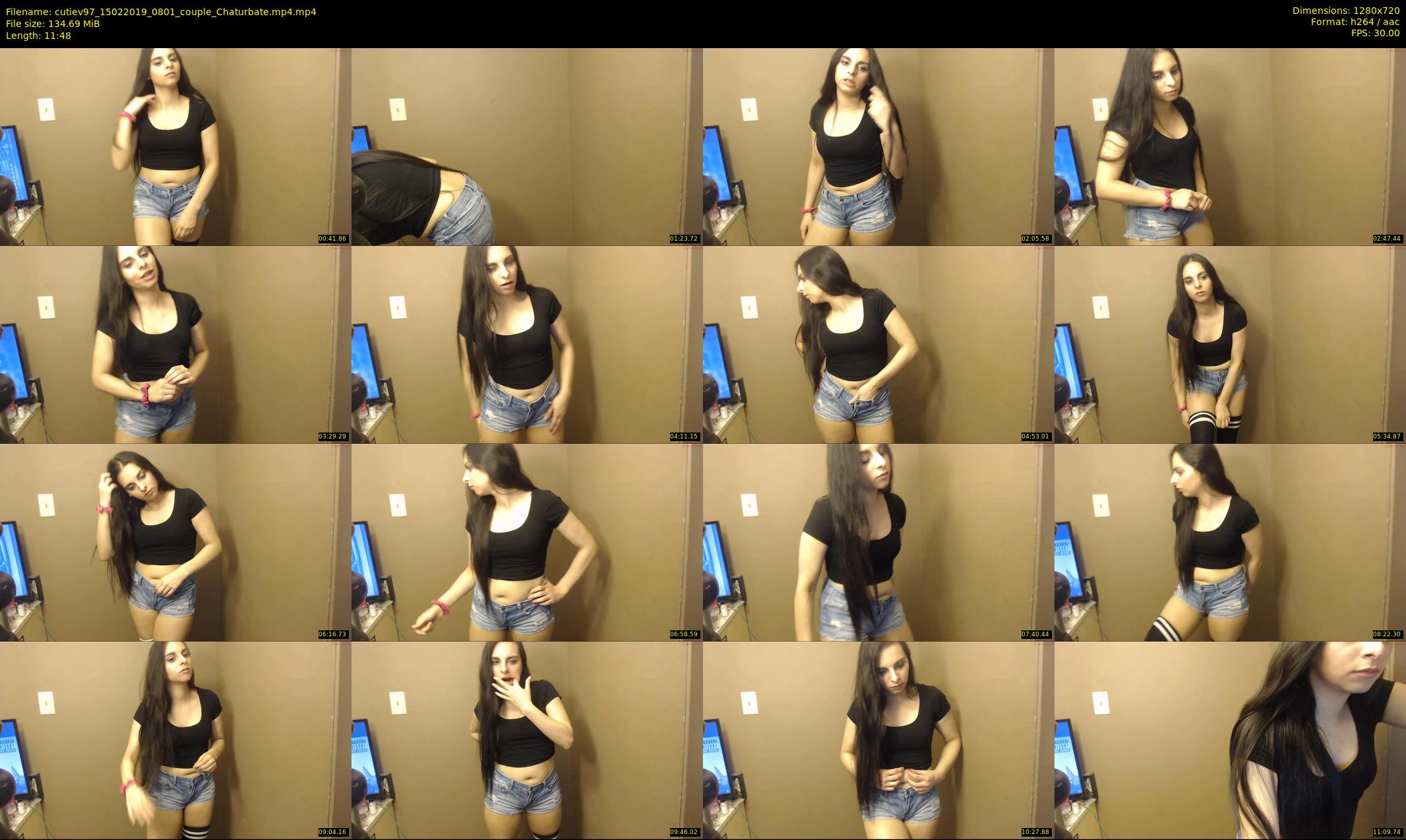 cutiev97 — 12 minute Chaturbate couple cam show recording, 720p, Feb 15, 2019