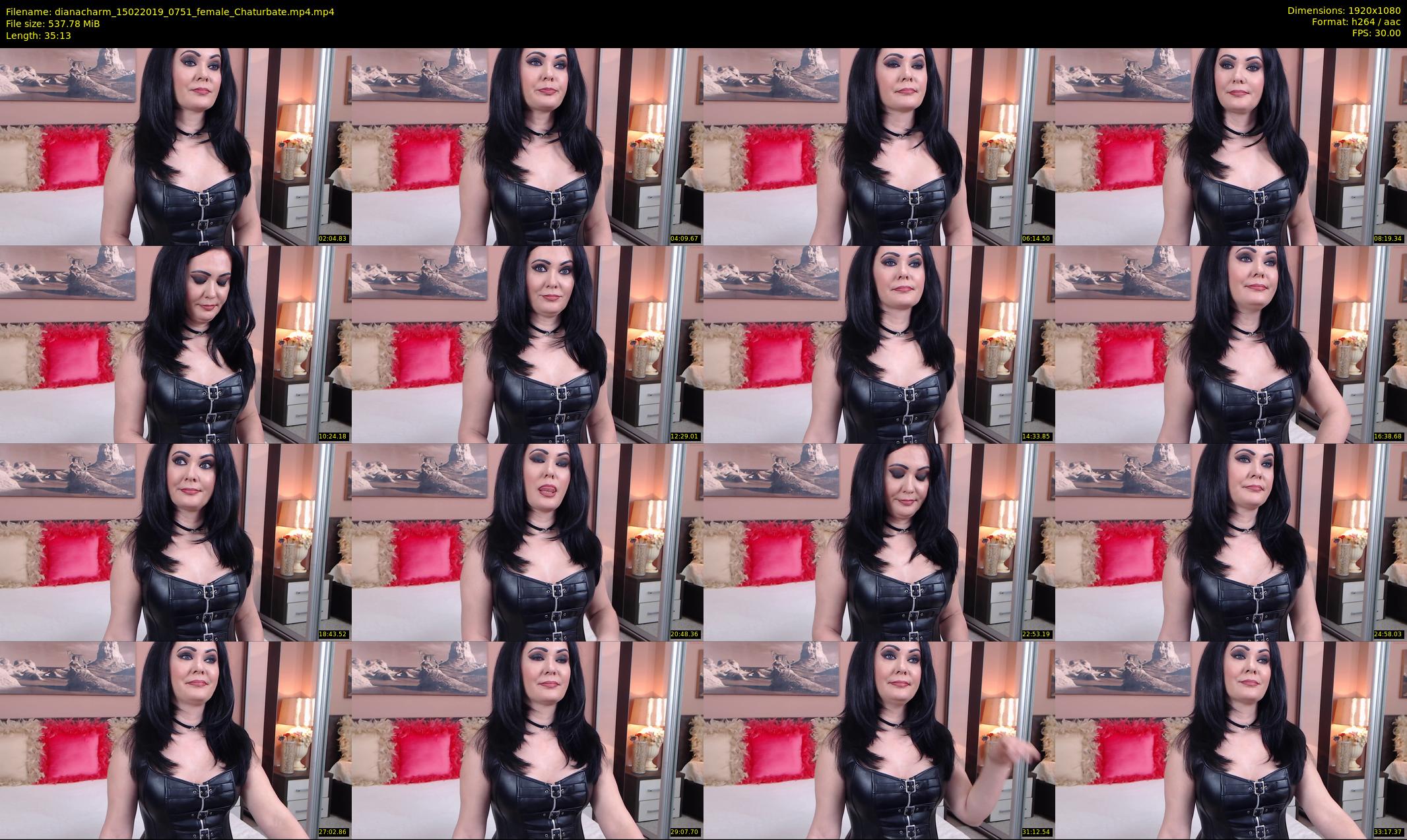 dianacharm — 36 minute Chaturbate female cam show recording, 1080p, Feb 15, 2019
