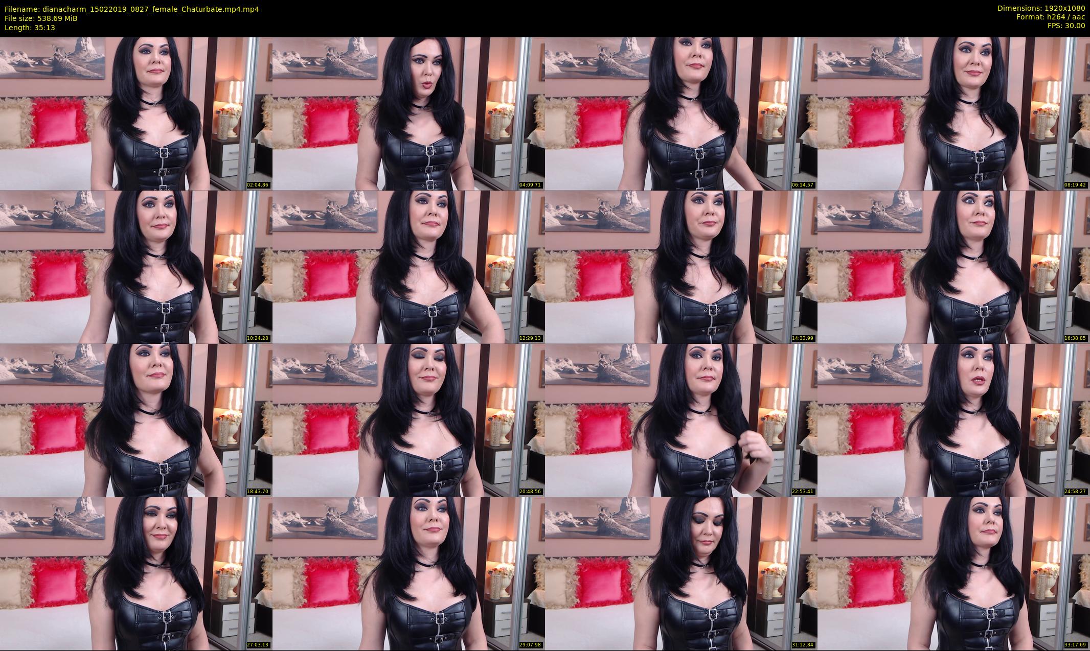dianacharm — 36 minute Chaturbate female cam show recording, 1080p, Feb 15, 2019