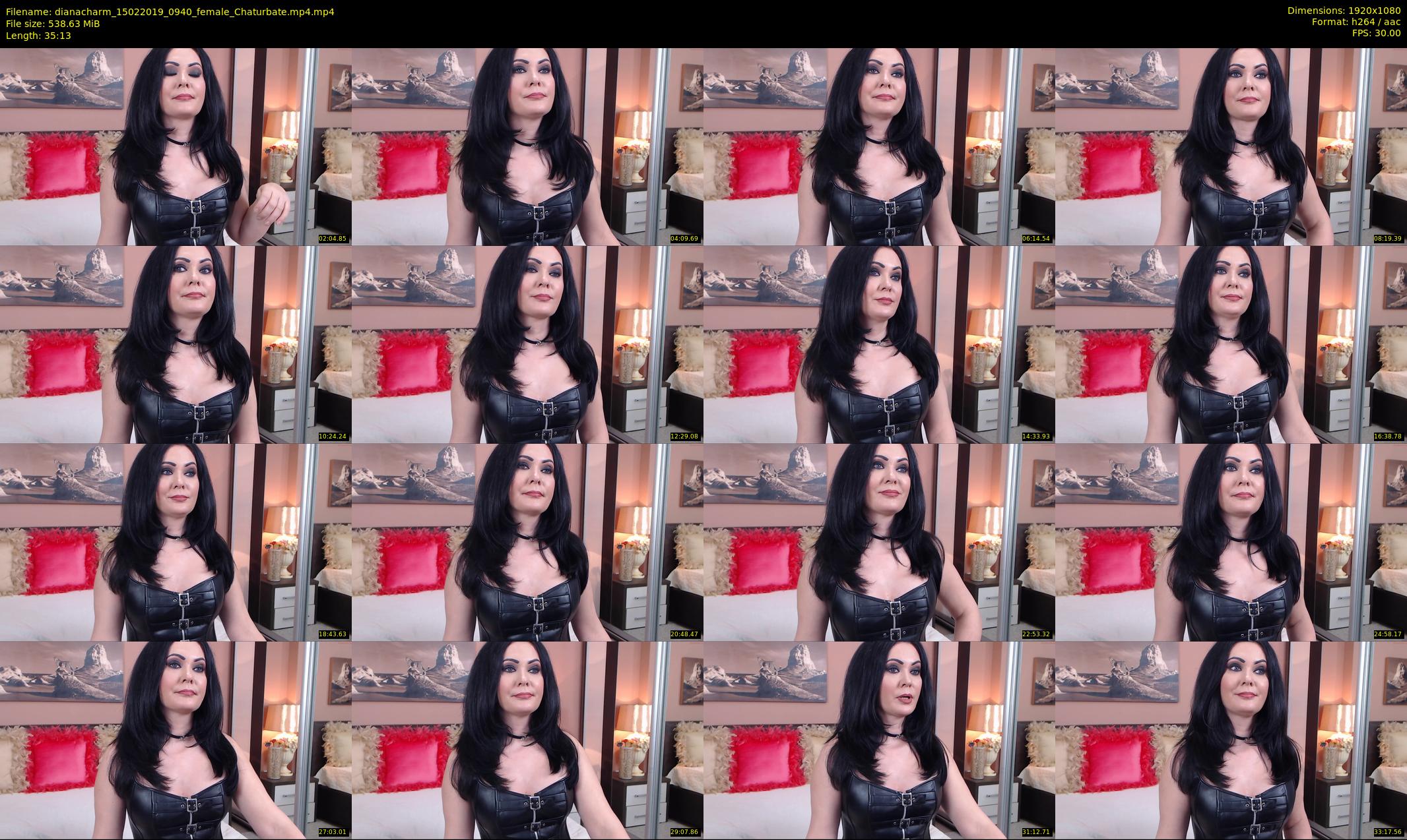 dianacharm — 36 minute Chaturbate female cam show recording, 1080p, Feb 15, 2019