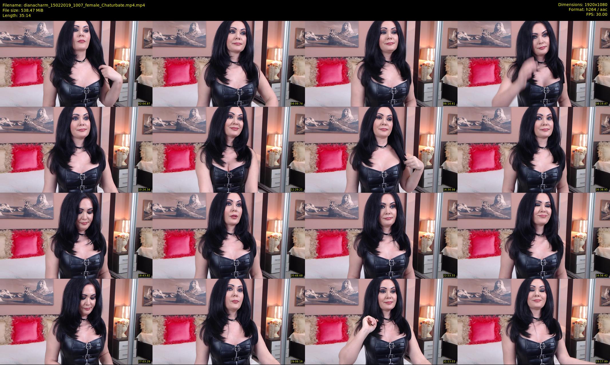 dianacharm — 36 minute Chaturbate female cam show recording, 1080p, Feb 15, 2019