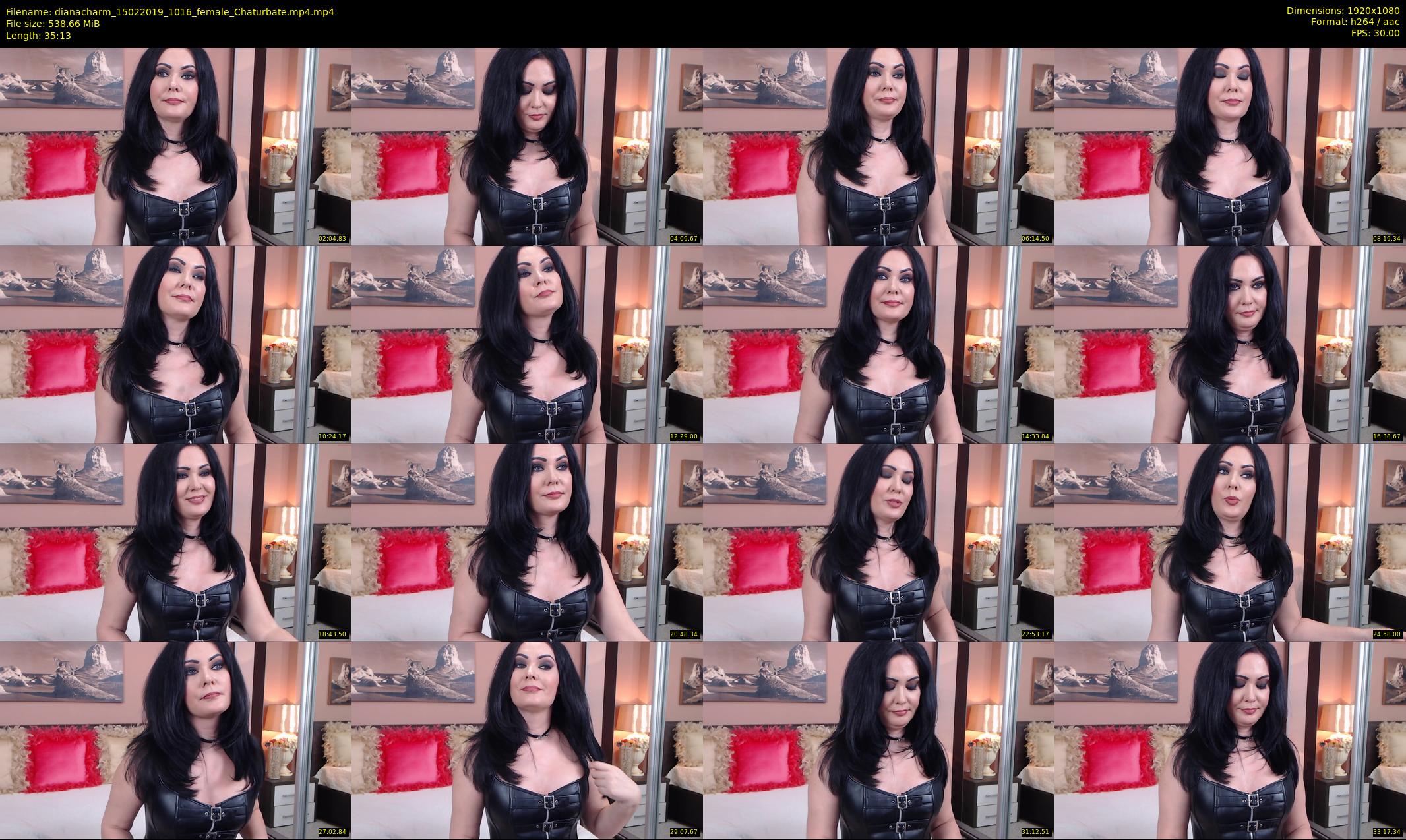 dianacharm — 36 minute Chaturbate female cam show recording, 1080p, Feb 15, 2019