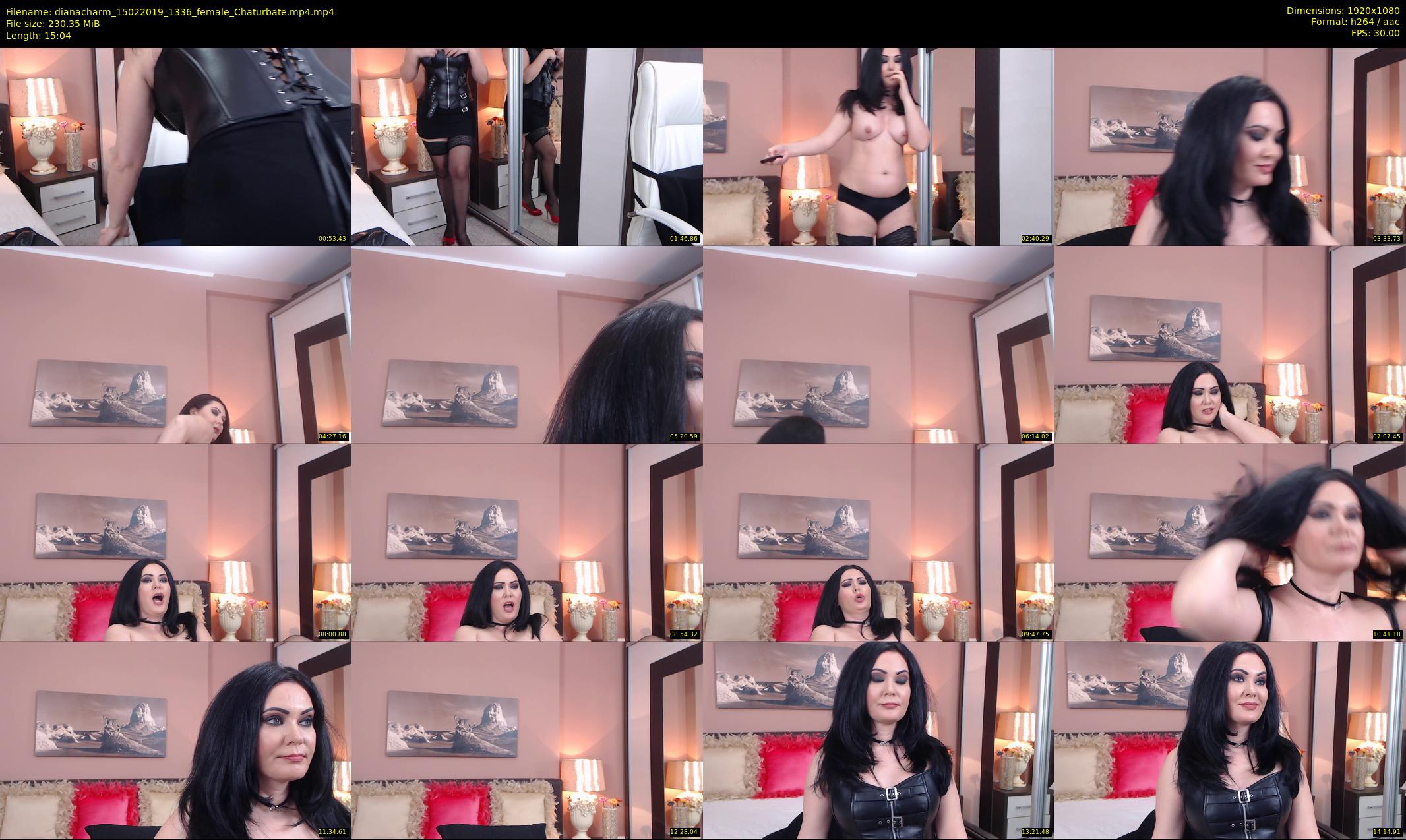 dianacharm — 16 minute Chaturbate female cam show recording, 1080p, Feb 15, 2019