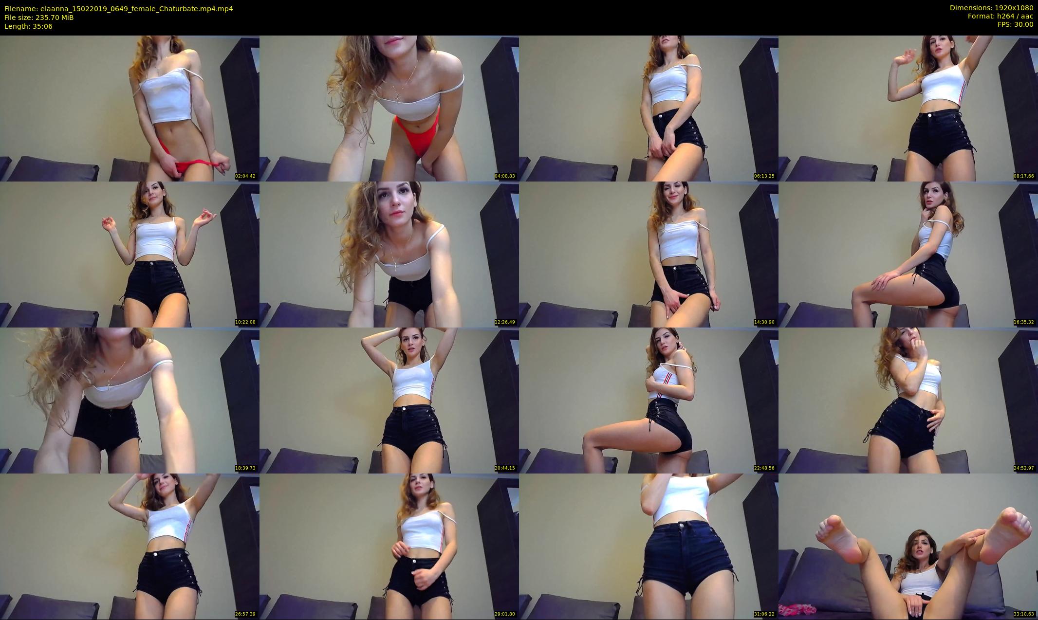 elaanna — 36 minute Chaturbate female cam show recording, 1080p, Feb 15, 2019