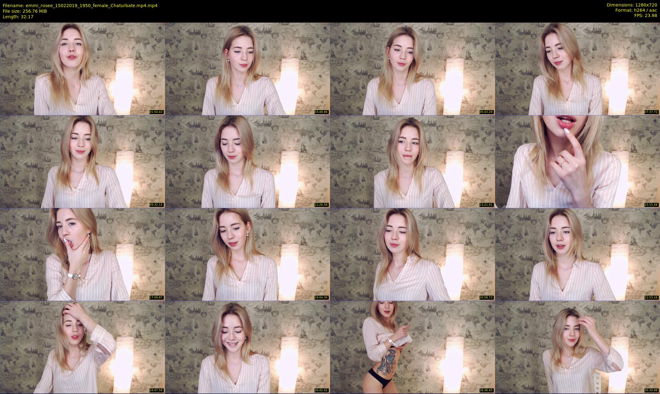 emmi_rosee — 33 minute Chaturbate female cam show recording, 720p, Feb 15, 2019