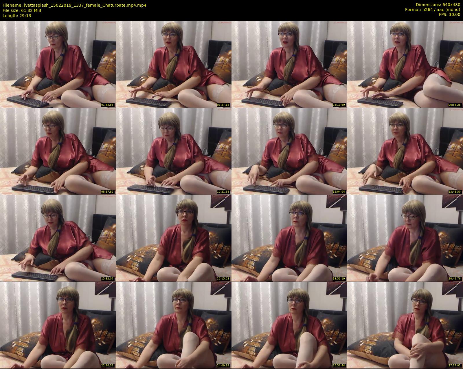 ivettasplash — 30 minute Chaturbate female cam show recording, 480p, Feb 15, 2019
