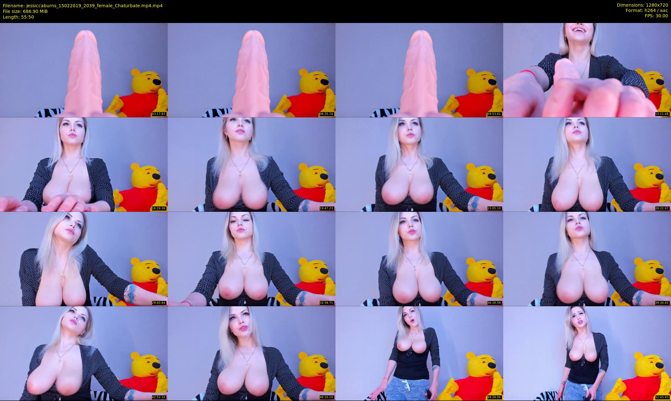 jessiccaburns — 56 minute Chaturbate female cam show recording, 720p, Feb 15, 2019