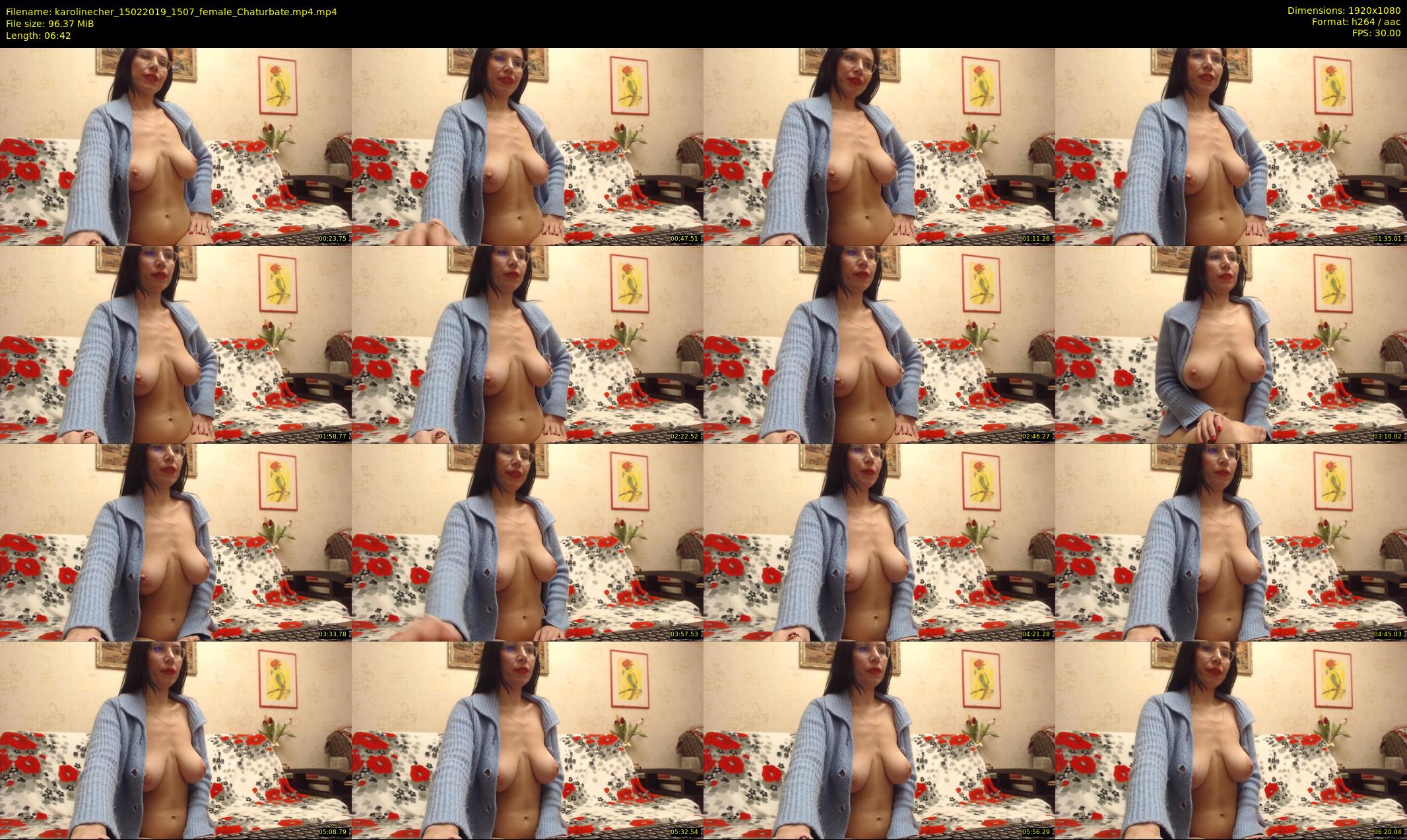 karolinecher — 7 minute Chaturbate female cam show recording, 1080p, Feb 15, 2019
