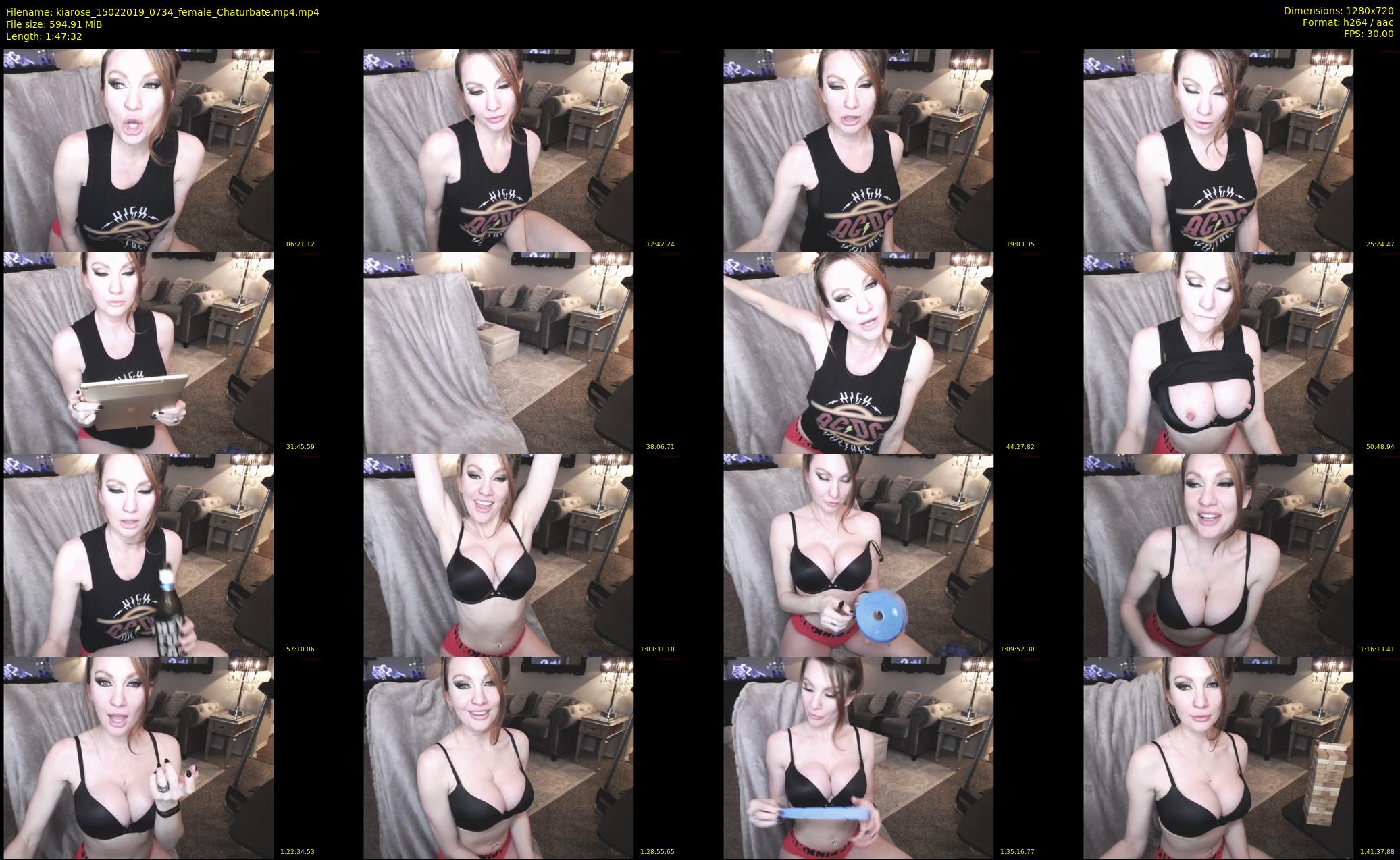 kiarose — 108 minute Chaturbate female cam show recording, 720p, Feb 15, 2019