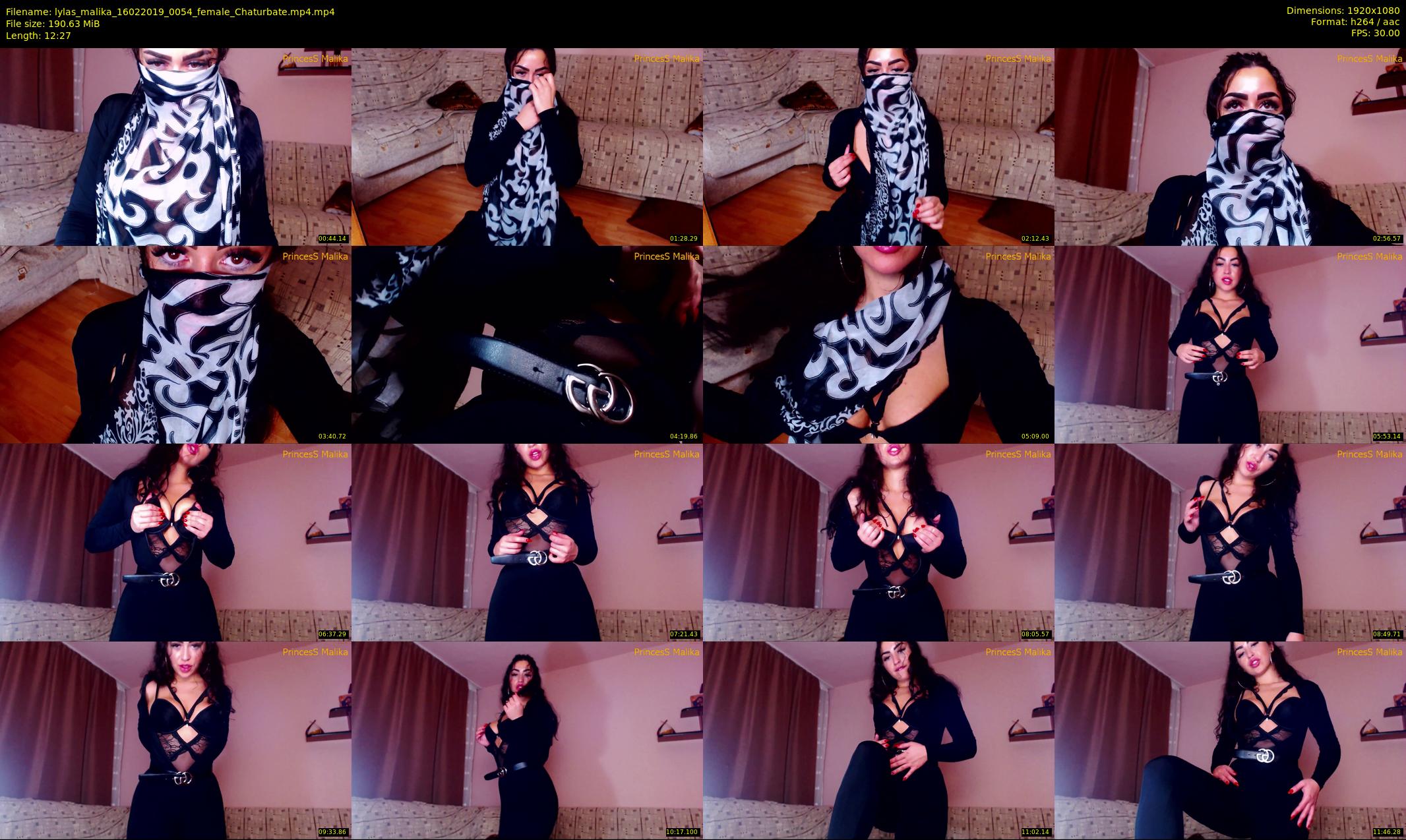 lylas_malika — 13 minute Chaturbate female cam show recording, 1080p, Feb 16, 2019