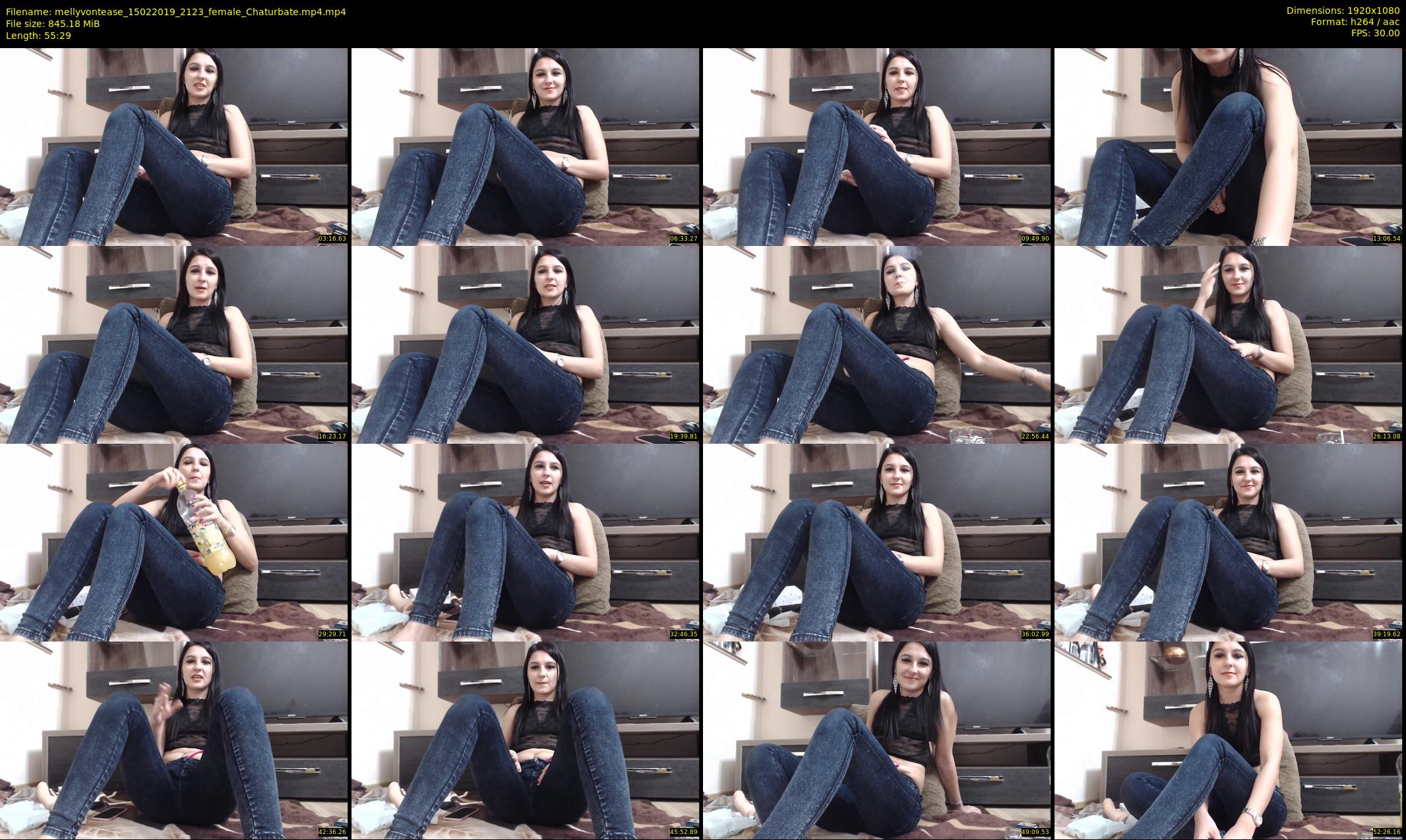 mellyvontease — 56 minute Chaturbate female cam show recording, 1080p, Feb 15, 2019