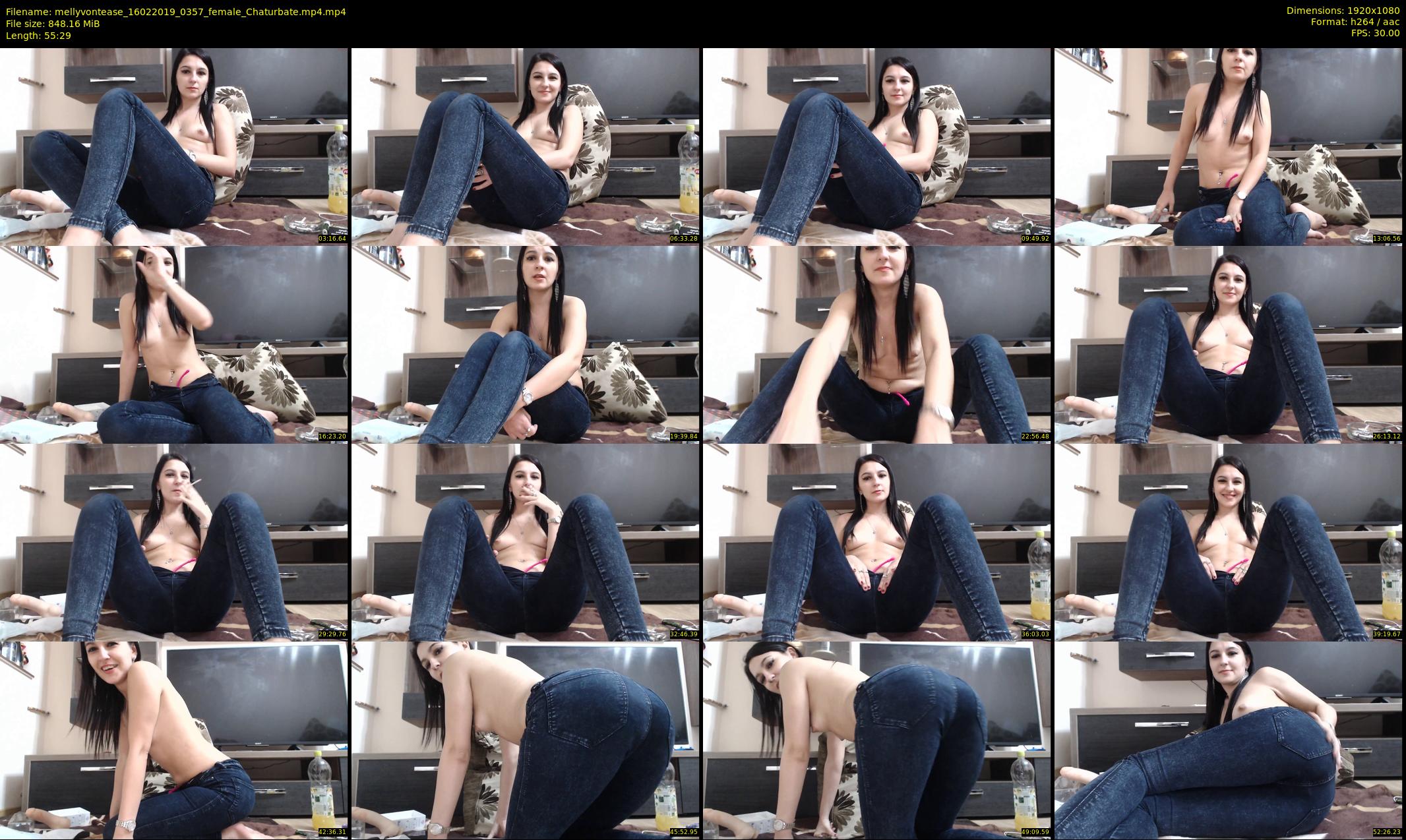 mellyvontease — 56 minute Chaturbate female cam show recording, 1080p, Feb 16, 2019