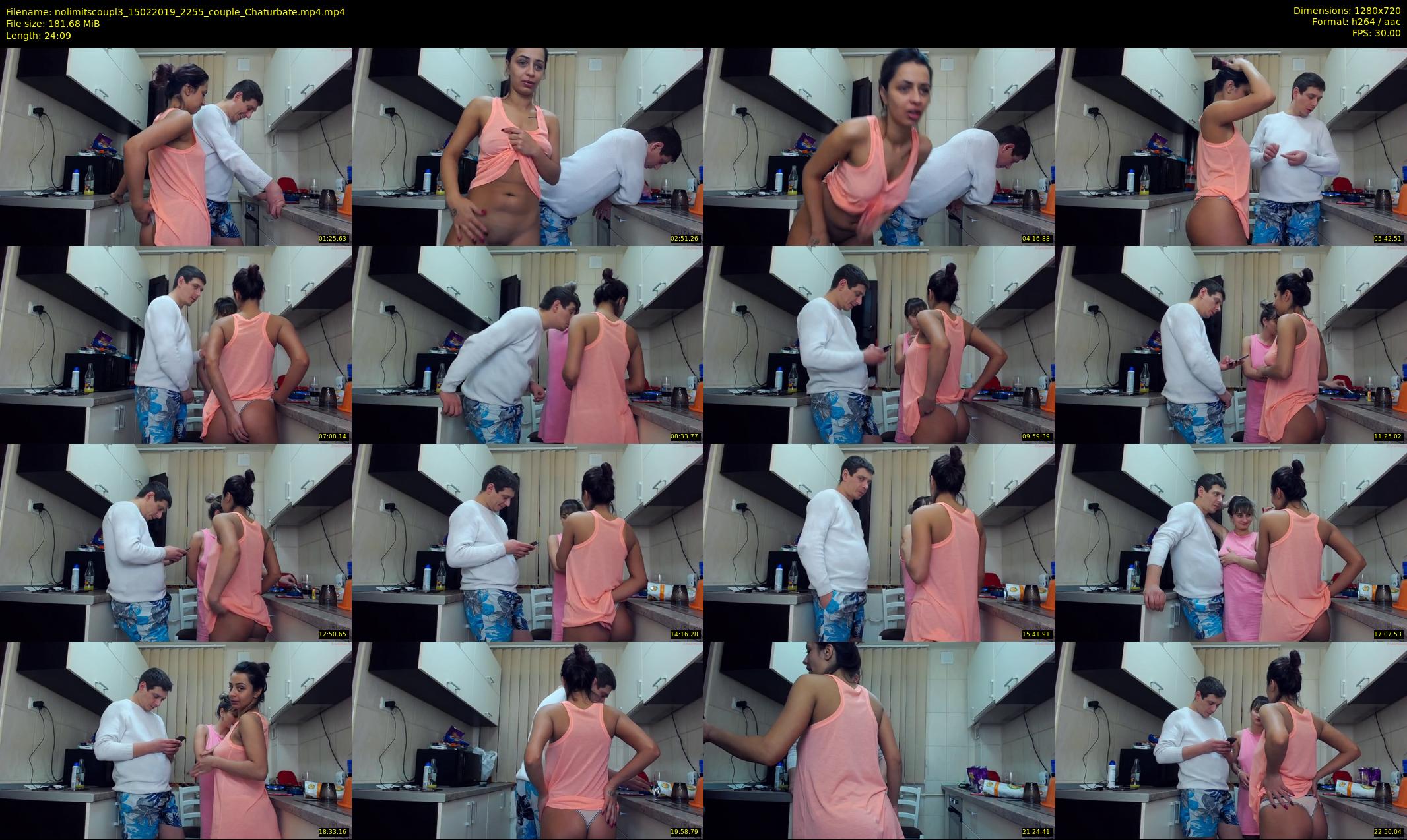 nolimitscoupl3 — 25 minute Chaturbate couple cam show recording, 720p, Feb 15, 2019