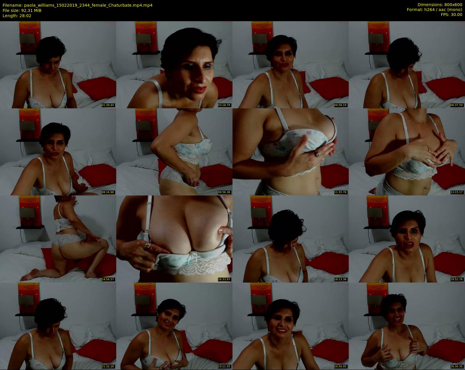 paola_williams — 29 minute Chaturbate female cam show recording, 480p, Feb 15, 2019