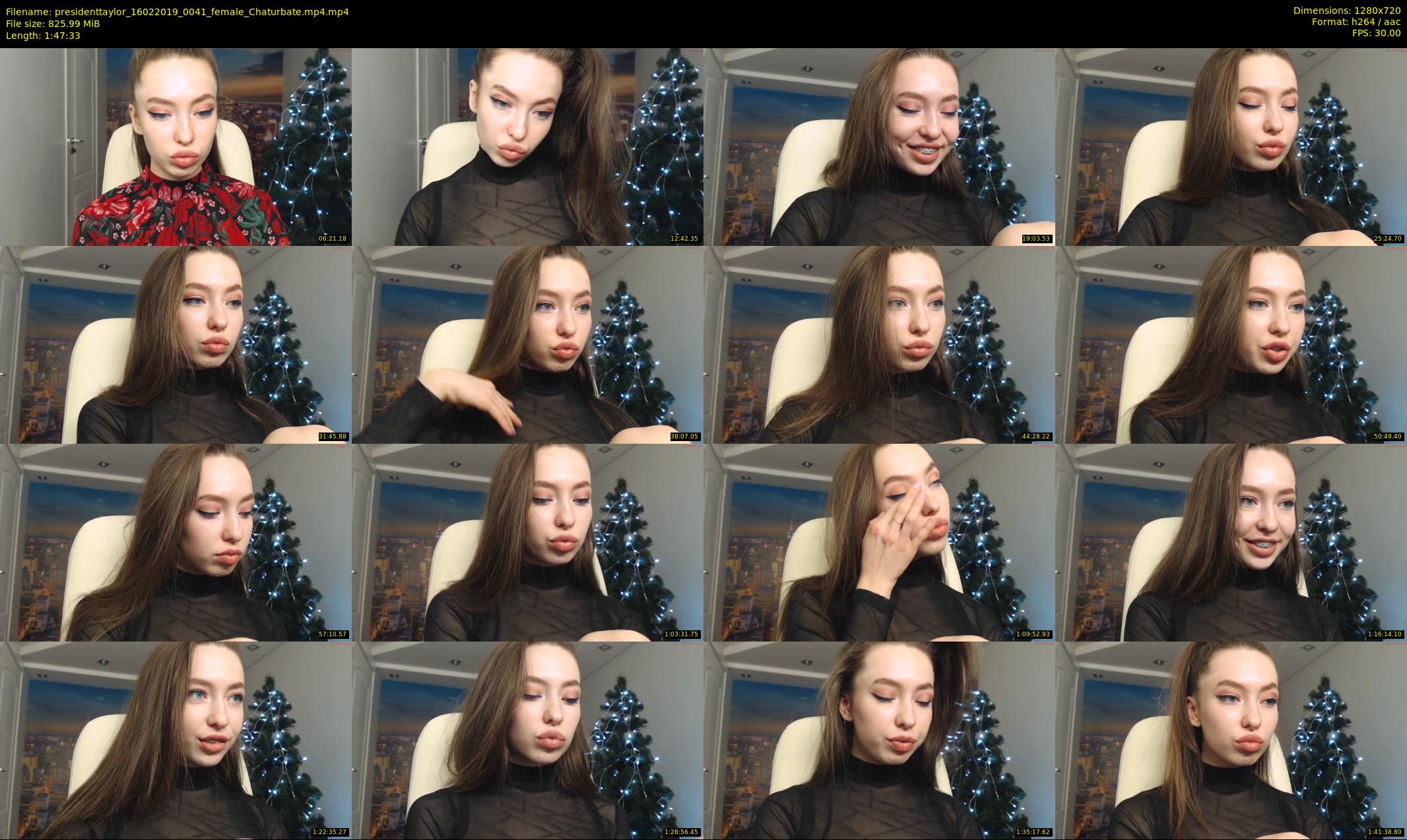 presidenttaylor — 108 minute Chaturbate female cam show recording, 720p, Feb 16, 2019
