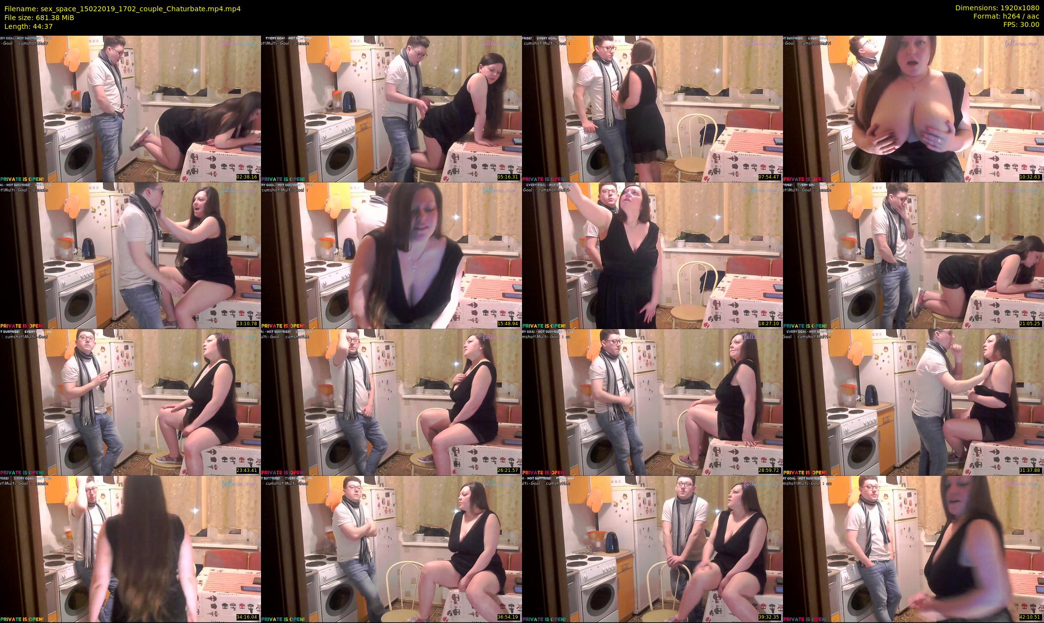 sex_space — 45 minute Chaturbate couple cam show recording, 1080p, Feb 15, 2019