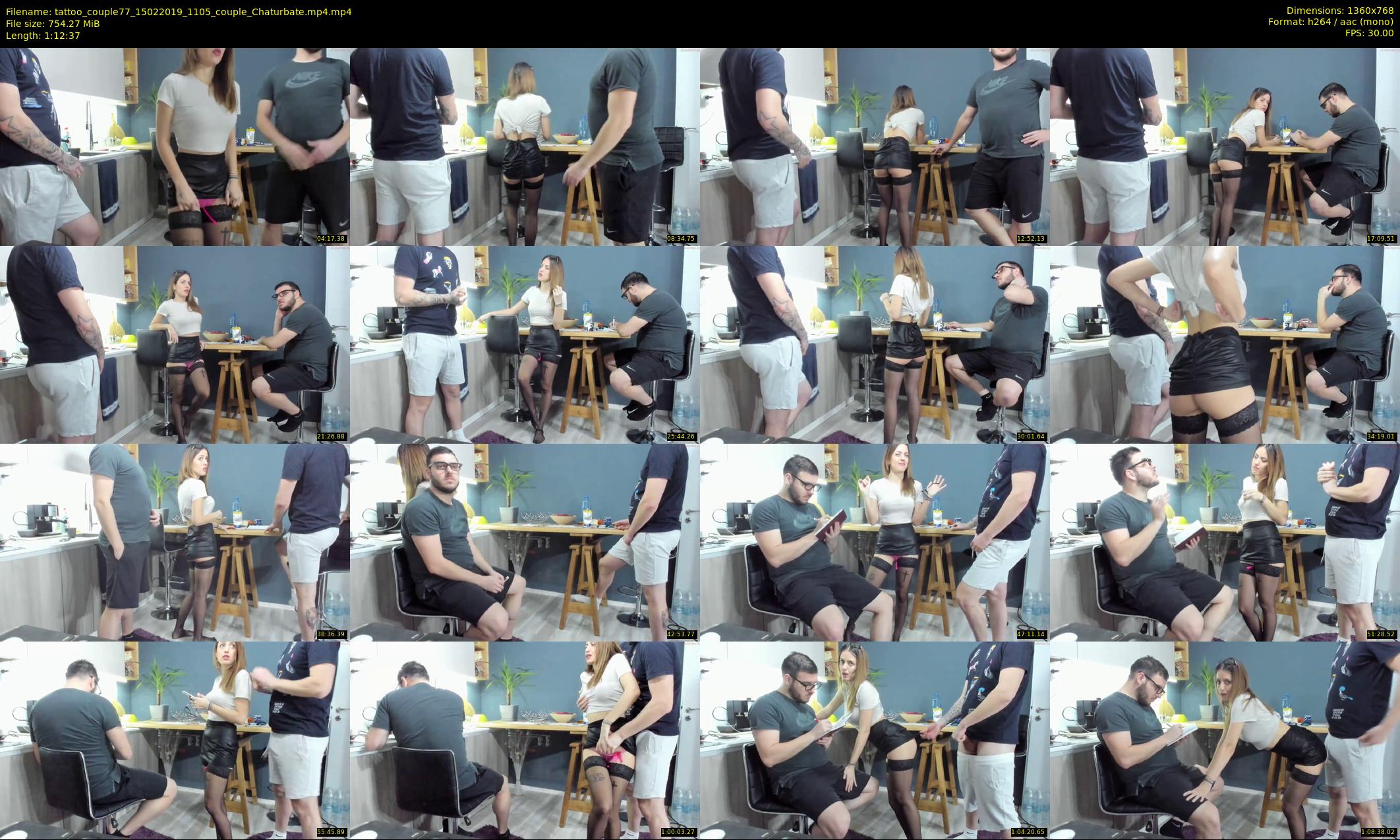 tattoo_couple77 — 73 minute Chaturbate couple cam show recording, 720p, Feb 15, 2019