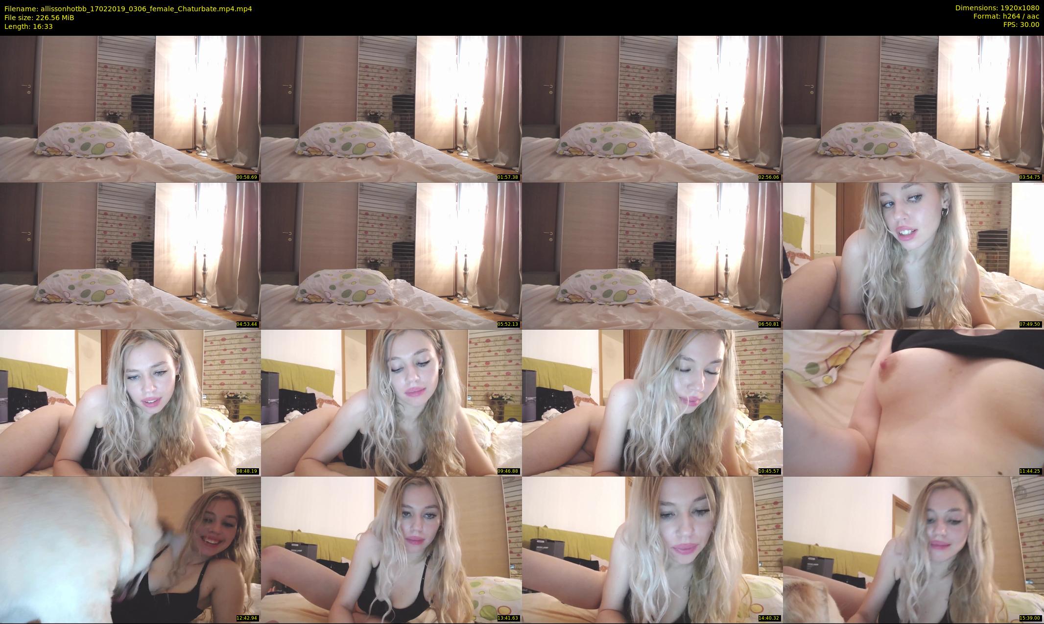 allissonhotbb — 17 minute Chaturbate female cam show recording, 1080p, Feb 17, 2019