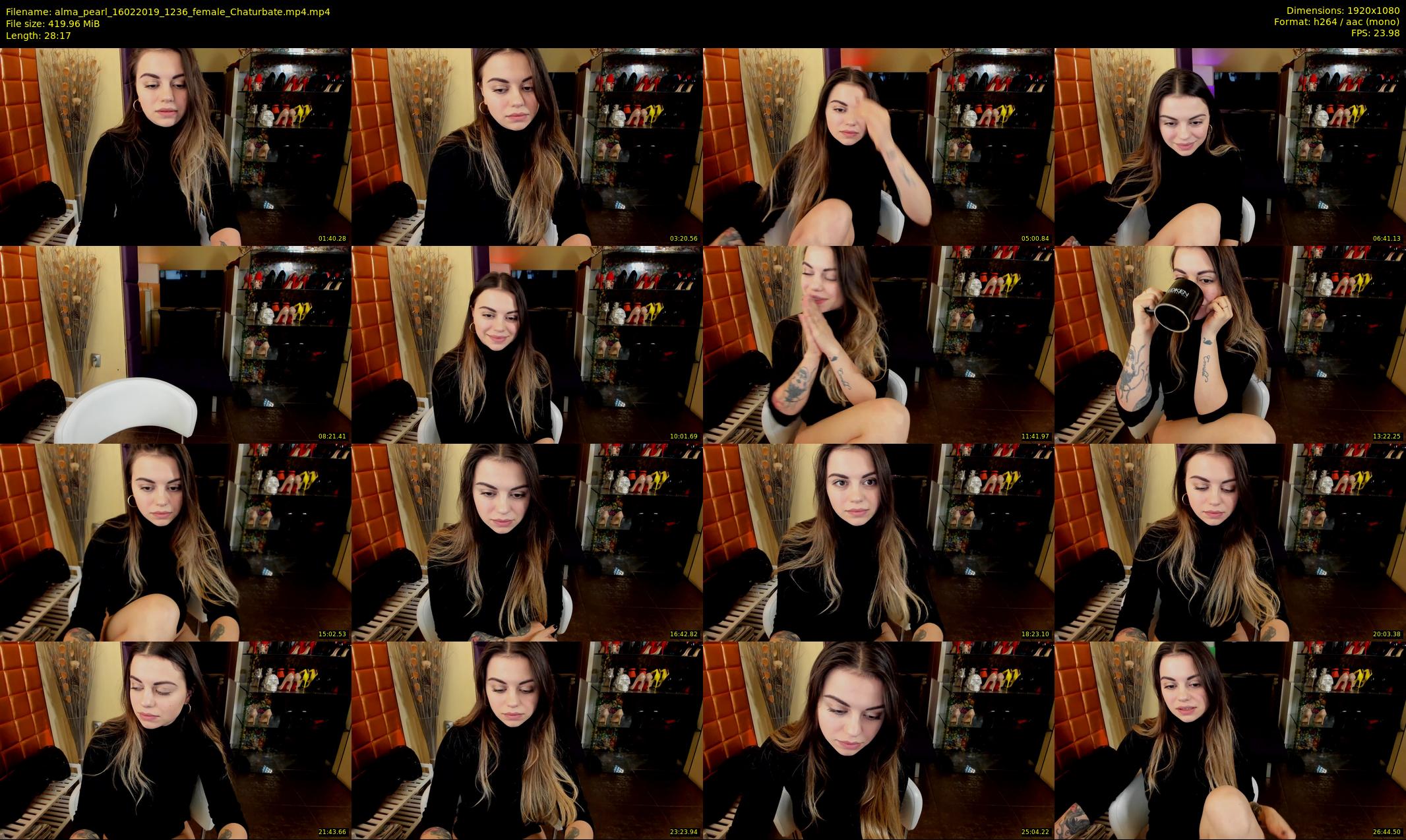 alma_pearl — 29 minute Chaturbate female cam show recording, 1080p, Feb 16, 2019