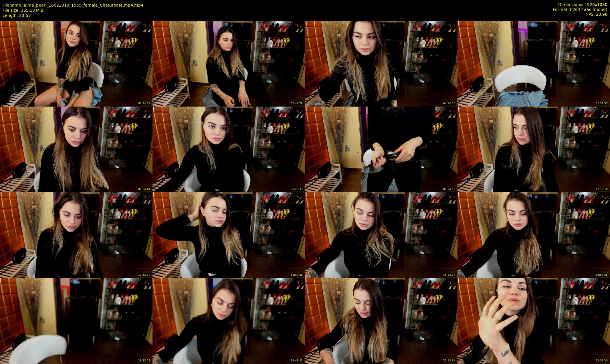 alma_pearl — 24 minute Chaturbate female cam show recording, 1080p, Feb 16, 2019