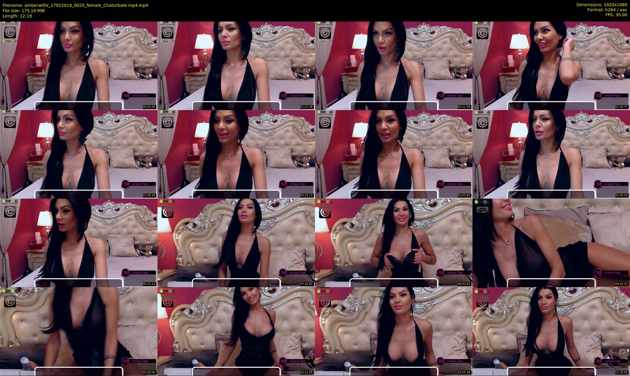 amberwillis — 13 minute Chaturbate female cam show recording, 1080p, Feb 17, 2019