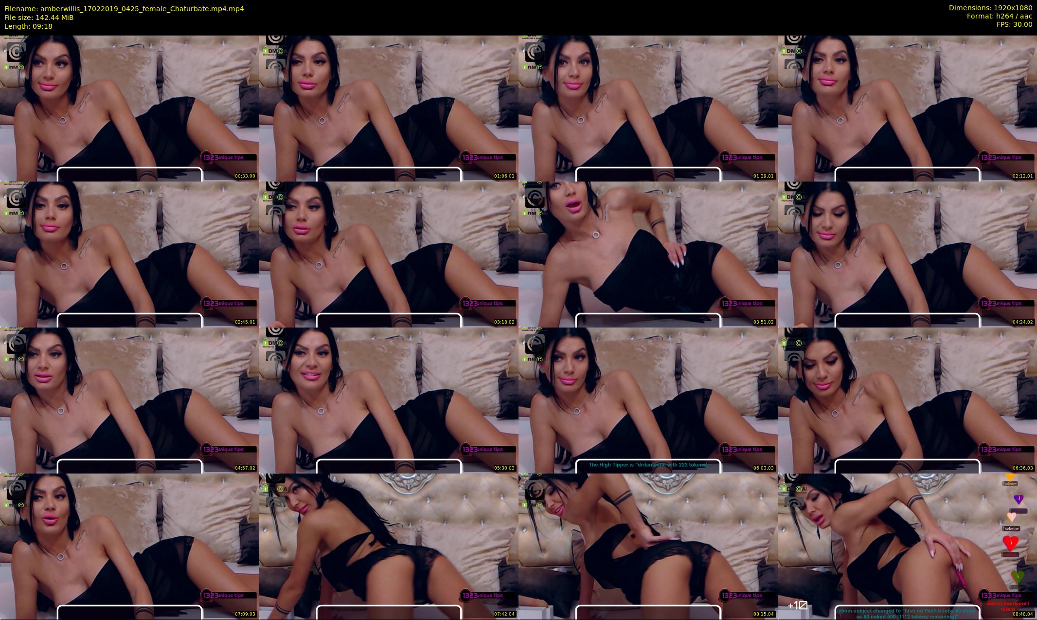 amberwillis — 10 minute Chaturbate female cam show recording, 1080p, Feb 17, 2019