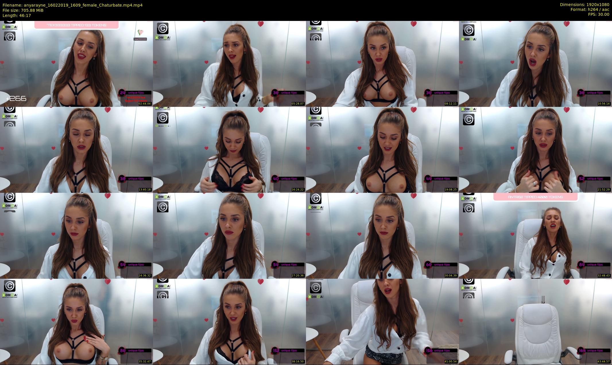 anyarayne — 47 minute Chaturbate female cam show recording, 1080p, Feb 16, 2019