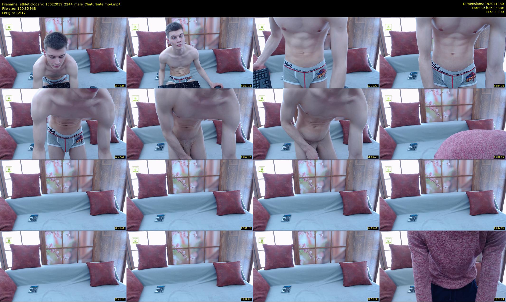 athleticloganx — 13 minute Chaturbate male cam show recording, 1080p, Feb 16, 2019