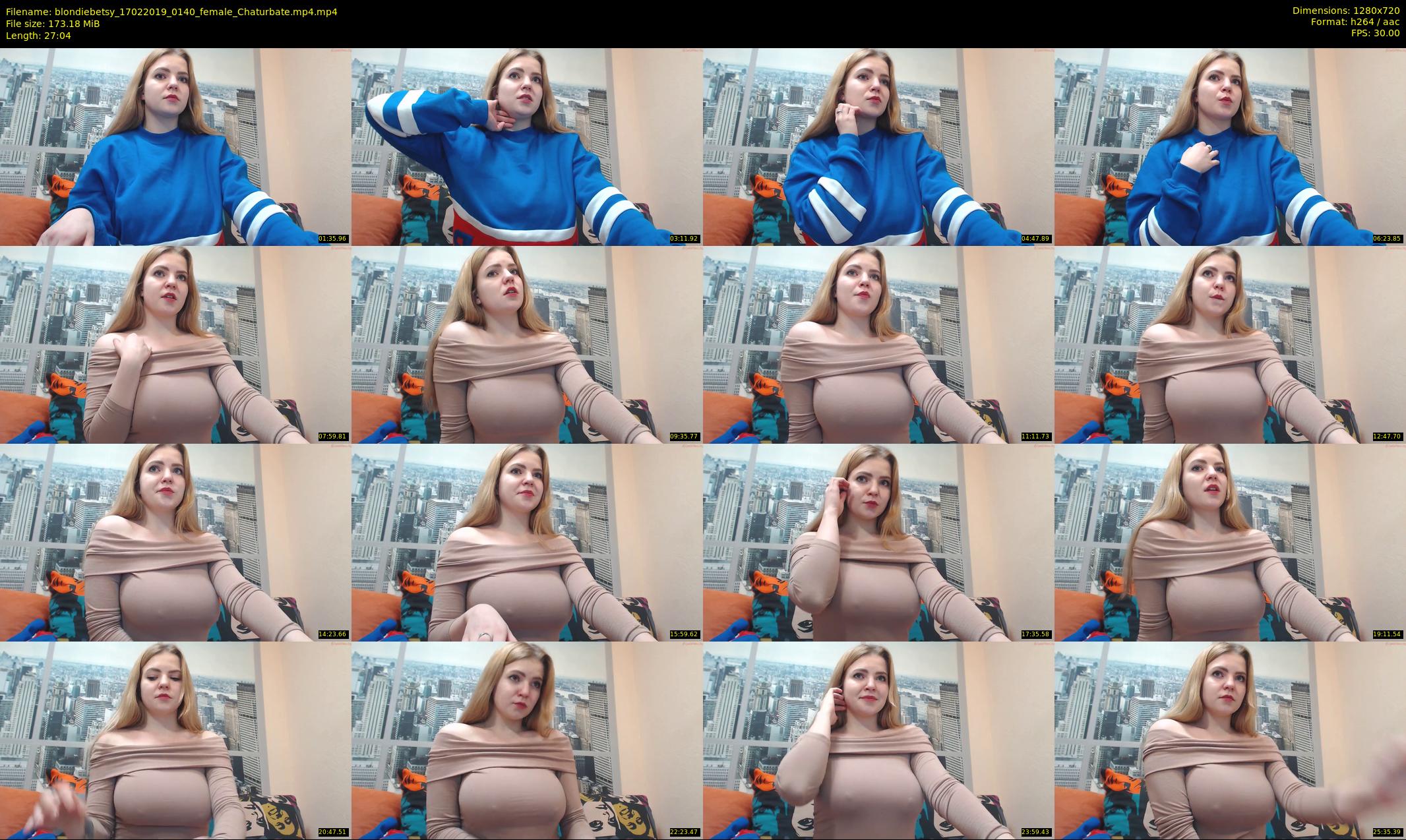 blondiebetsy — 28 minute Chaturbate female cam show recording, 720p, Feb 17, 2019