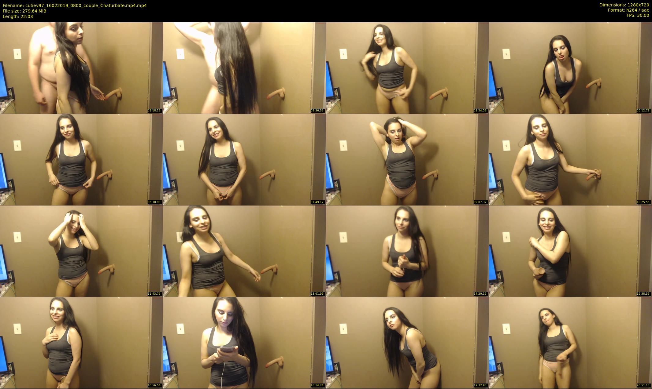 cutiev97 — 23 minute Chaturbate couple cam show recording, 720p, Feb 16, 2019