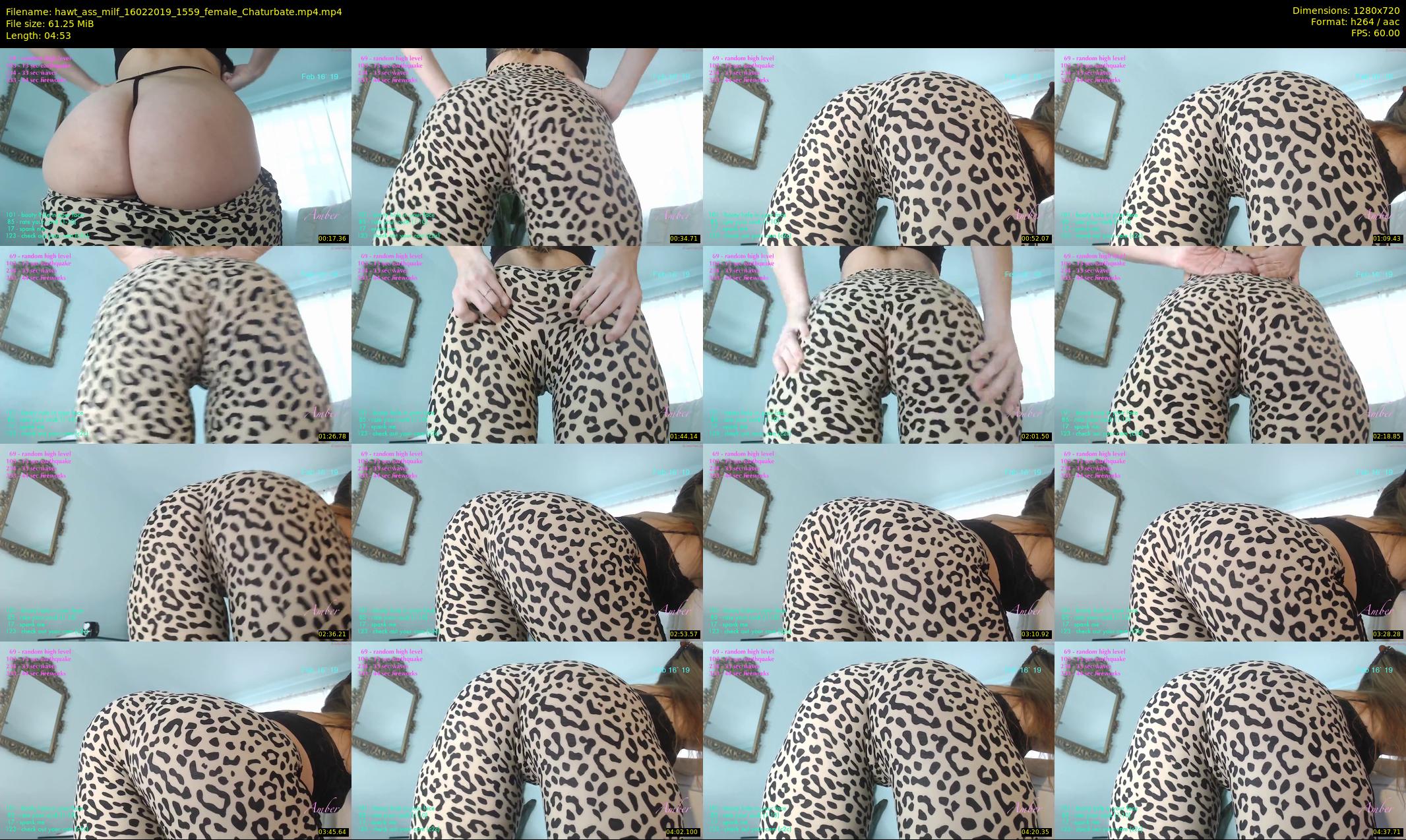 hawt_ass_milf — 5 minute Chaturbate female cam show recording, 720p, Feb 16, 2019