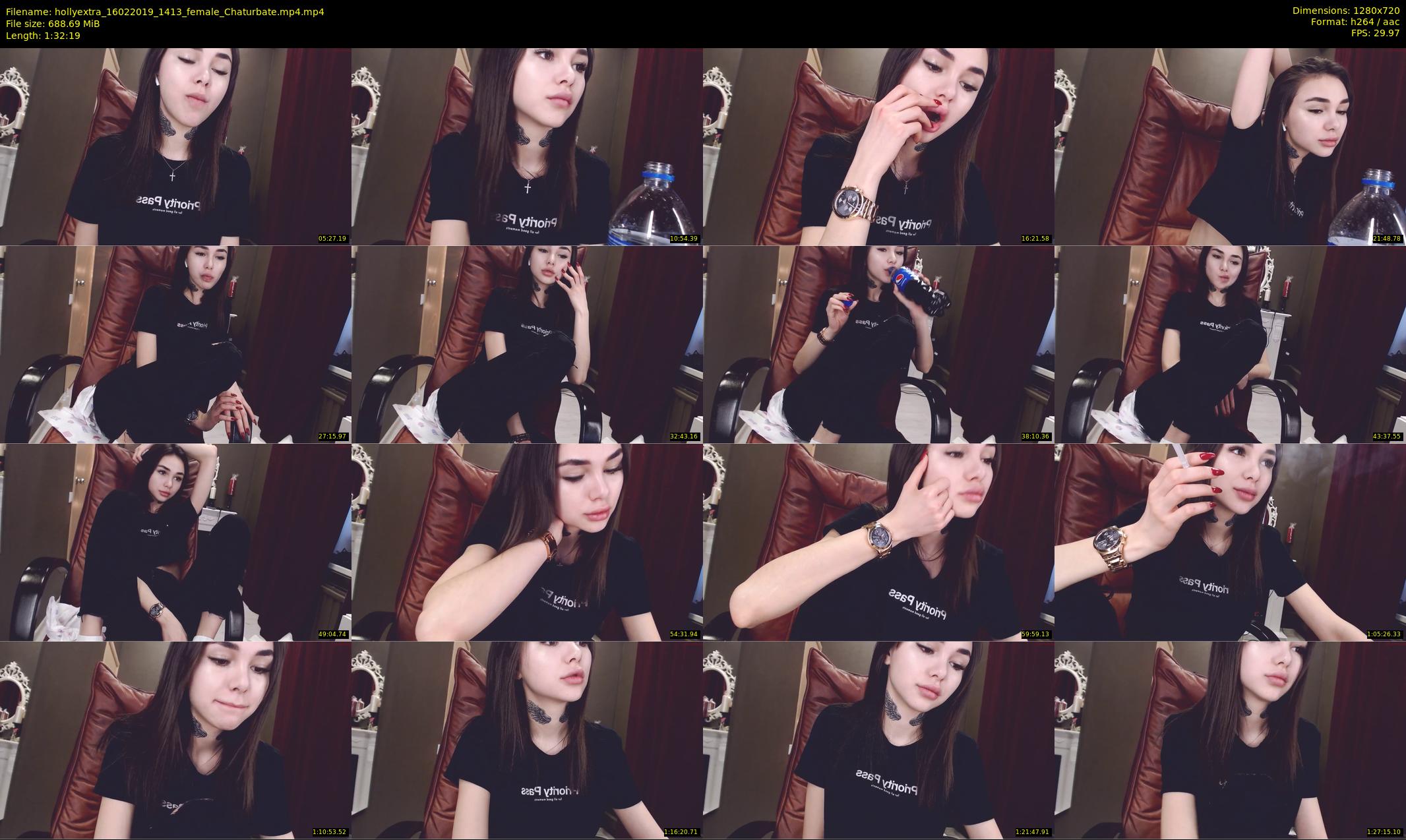 hollyextra — 93 minute Chaturbate female cam show recording, 720p, Feb 16, 2019